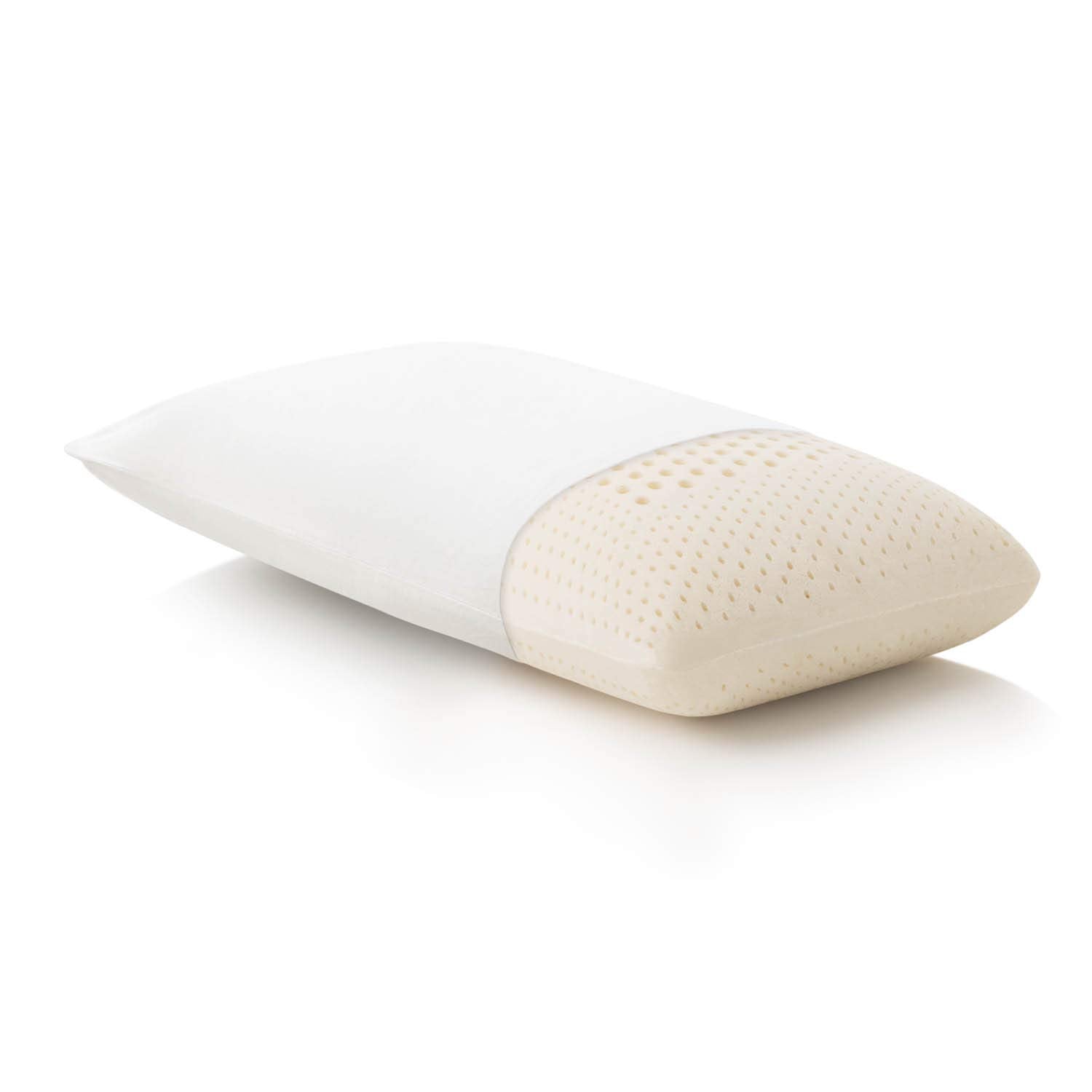Z 100% Natural Talalay Latex Zoned Pillow, Queen - Low Loft Firm (7712528302318)
