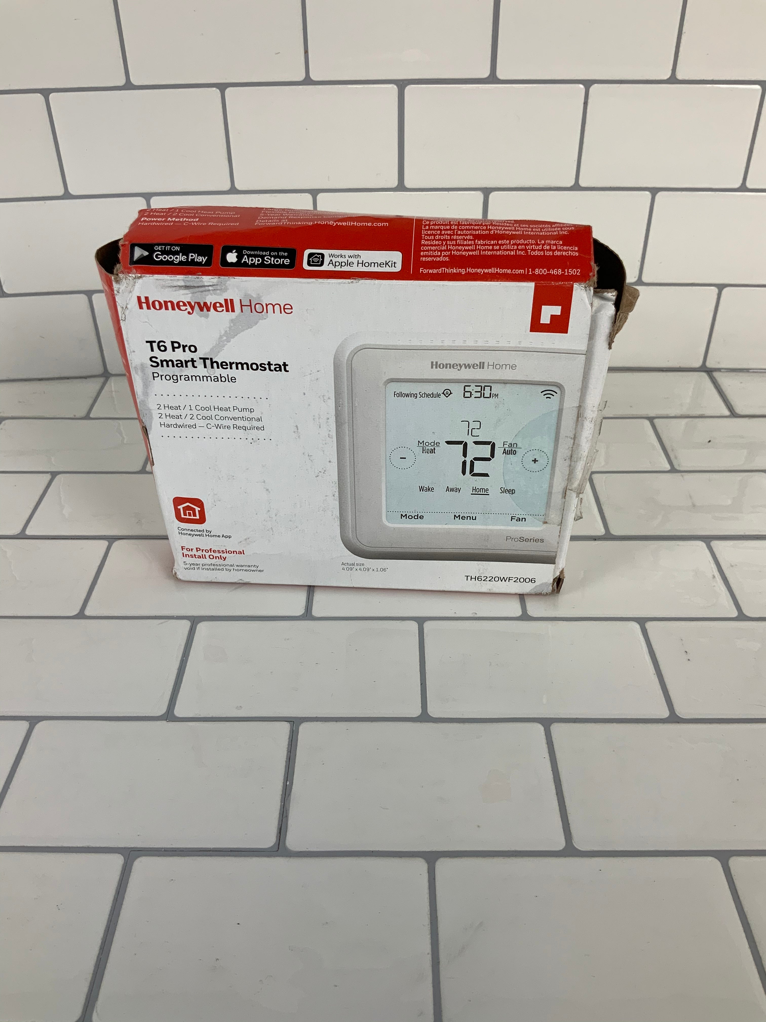 Honeywell TH6220WF2006/U Lyric T6 Pro WiFi Programmable Thermostat
