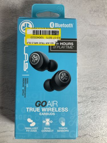 JLab Go Air True Wireless in-Ear Earbuds Black W/Case (6922733977783)