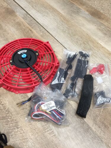 Upgr8 Universal High Performance 12V Slim Radiator Fan with Mounting Kit (6922772185271)