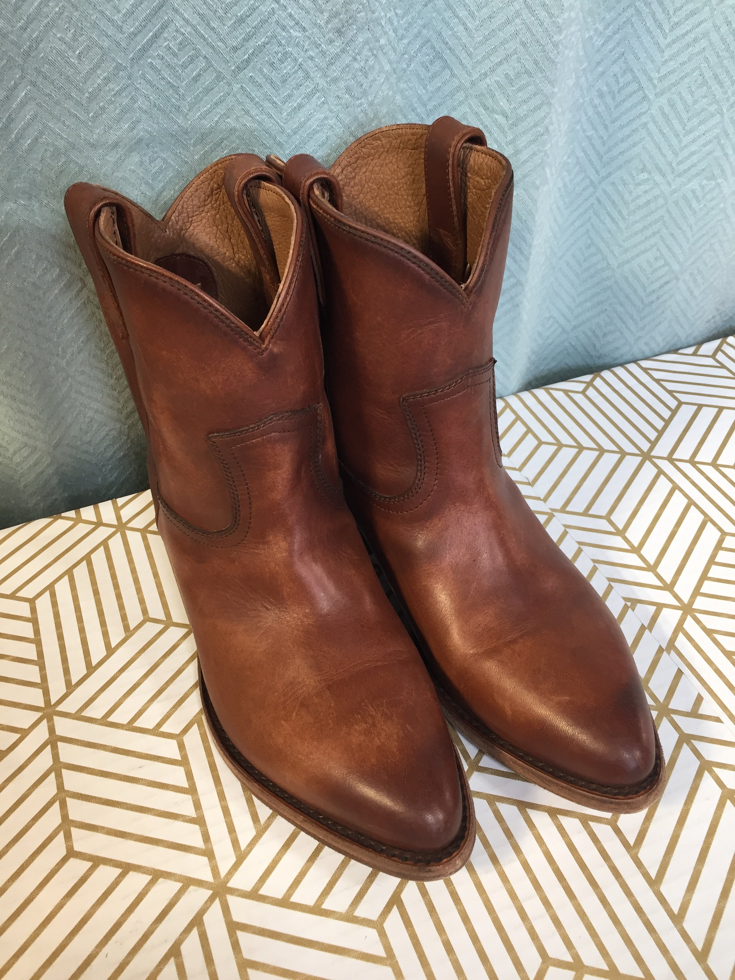 FRYE Men's US Size 11 Slip-On Boots 3470435-COG | Brown (7776222019822)