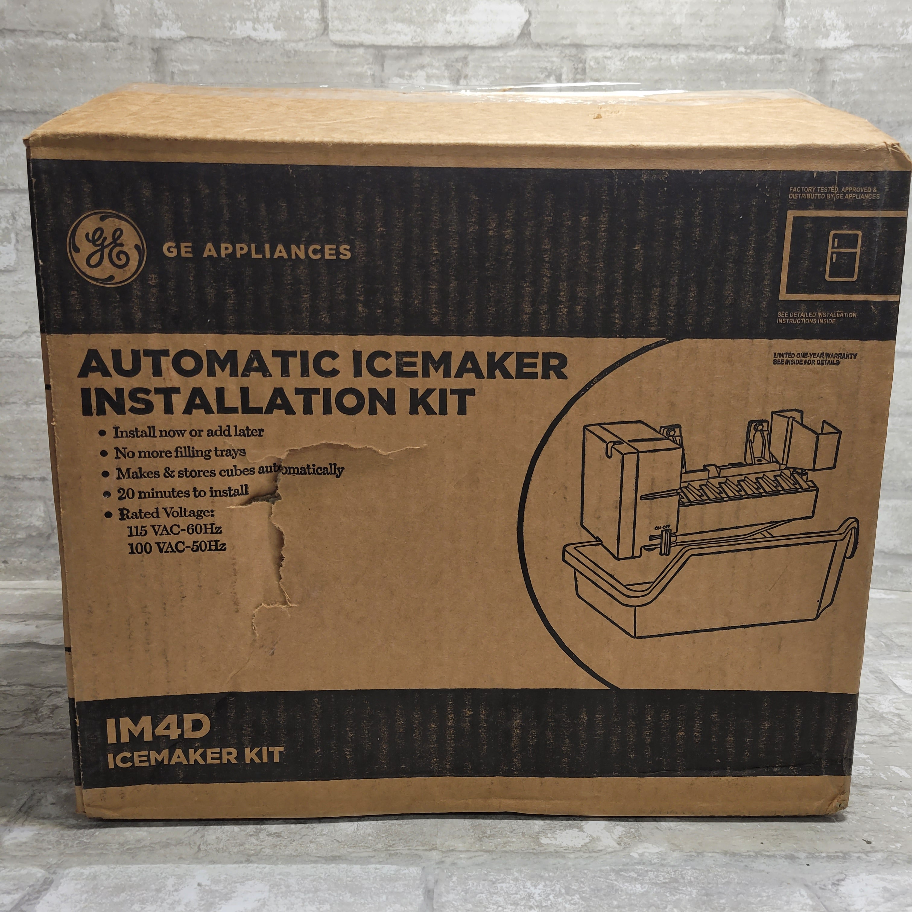 GE Automatic IceMaker Installation Kit for Top Mount Refrigerators Whi