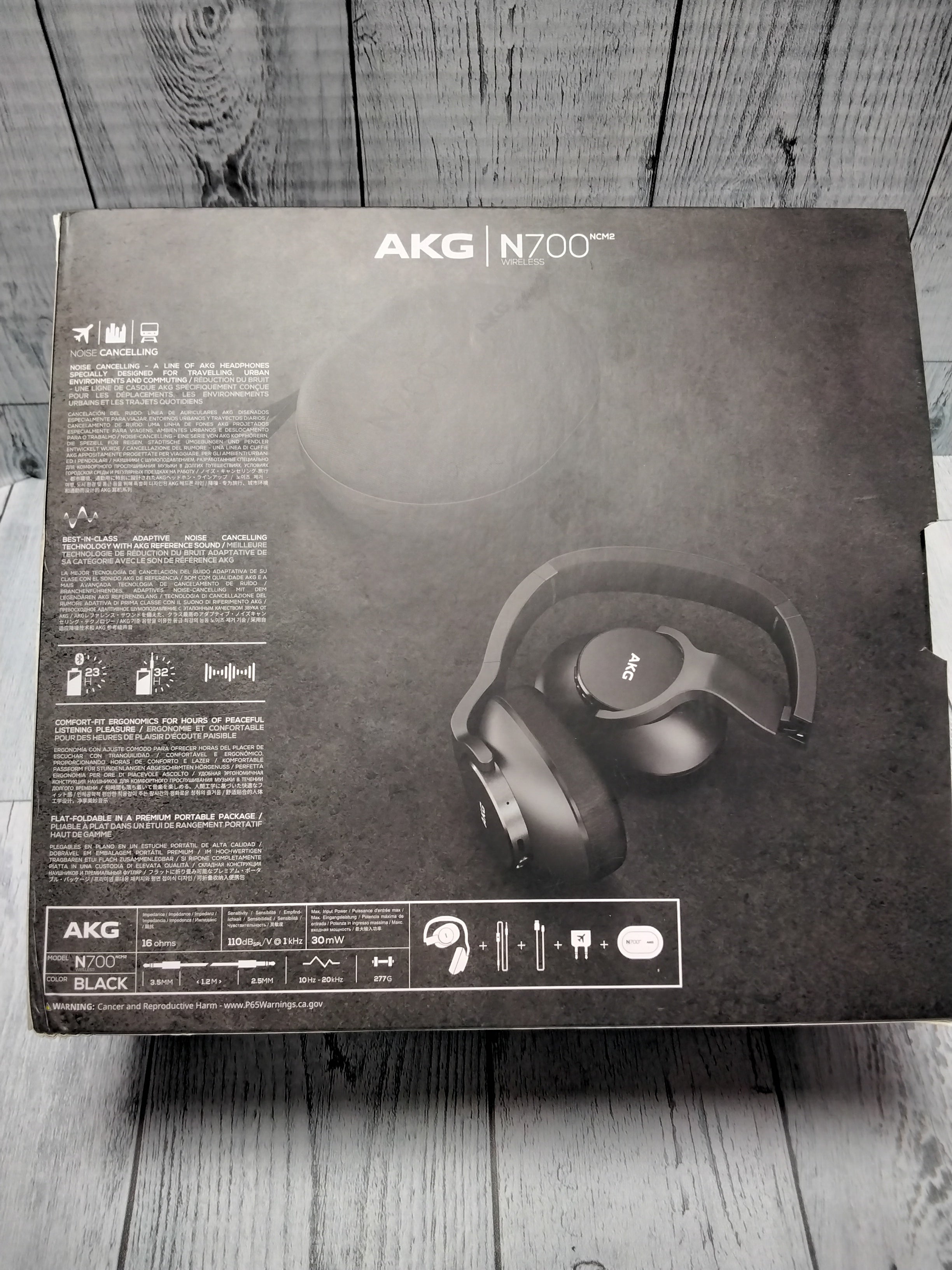 AKG (A Samsung Brand) N700NC M2 Over-Ear Foldable Wireless Headphones - Black (7772271411438)
