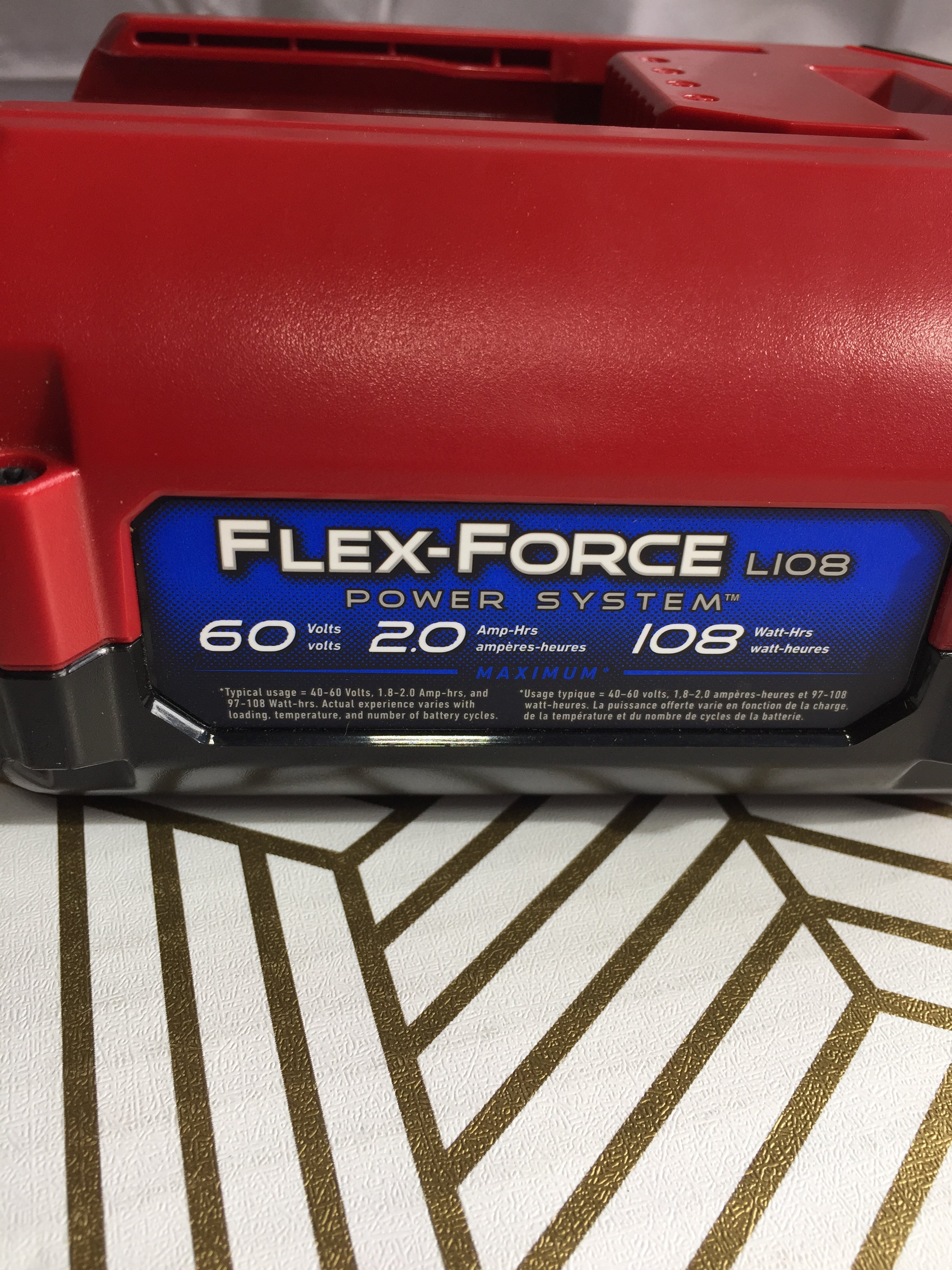 TORO Flex-Force Cordless Battery L108 - 60V 2.0Ah (8020683522286)