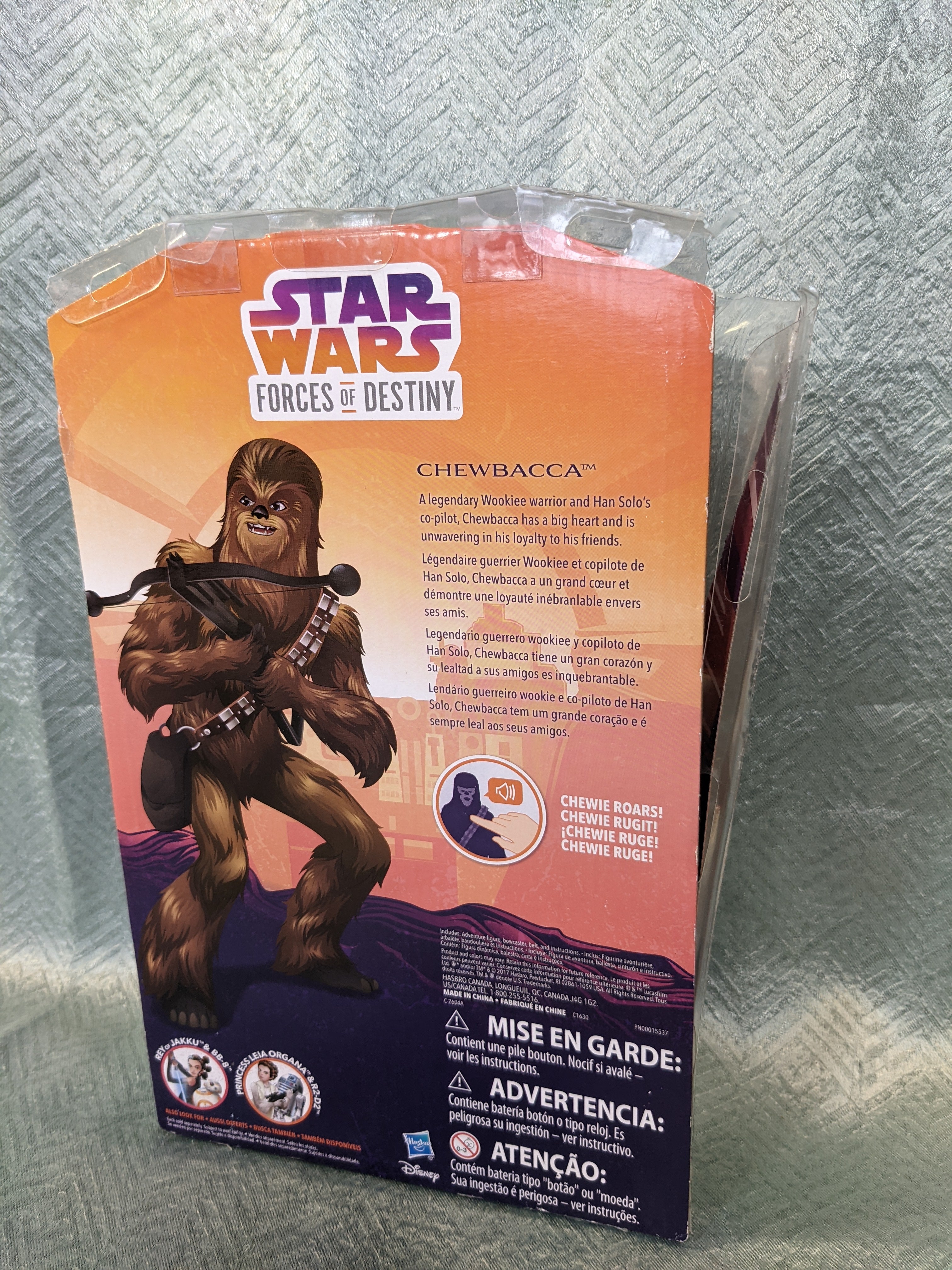 Star Wars Forces of Destiny Roaring Chewbacca Adventure Figure Toy - Sounds and Looks Just Like Real Chewy - Highly Poseable - Comes with Bandolier and Bowcaster - 12.5 inches Tall - Ages 4 and Up (7532422988014)