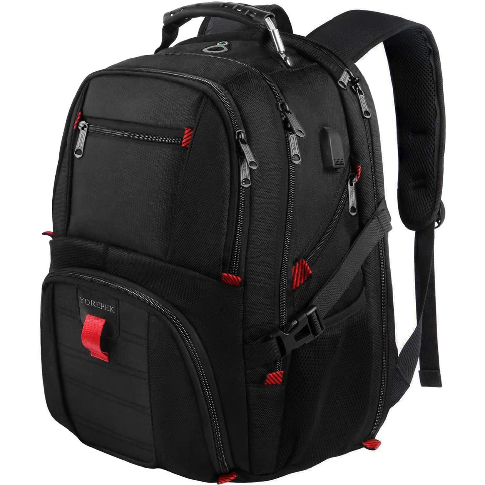 YOREPEK 18.4 Laptop Backpack with USB Charger Port, TSA Friendly Flight Approved (7567348170990)