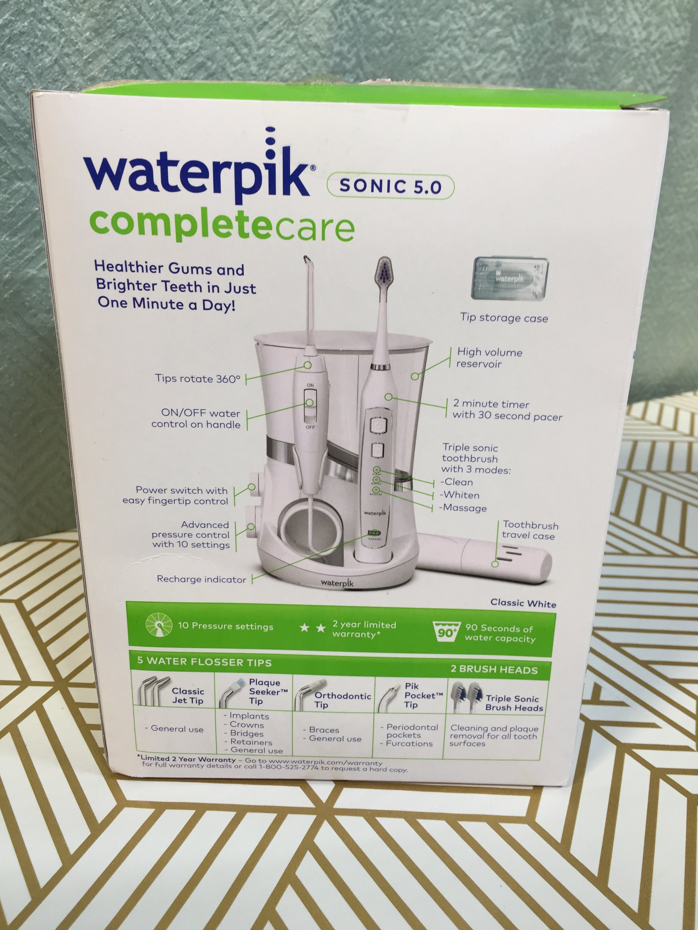 Waterpik WP-861 Blue/White Complete Care 5.0 (7656142602478)