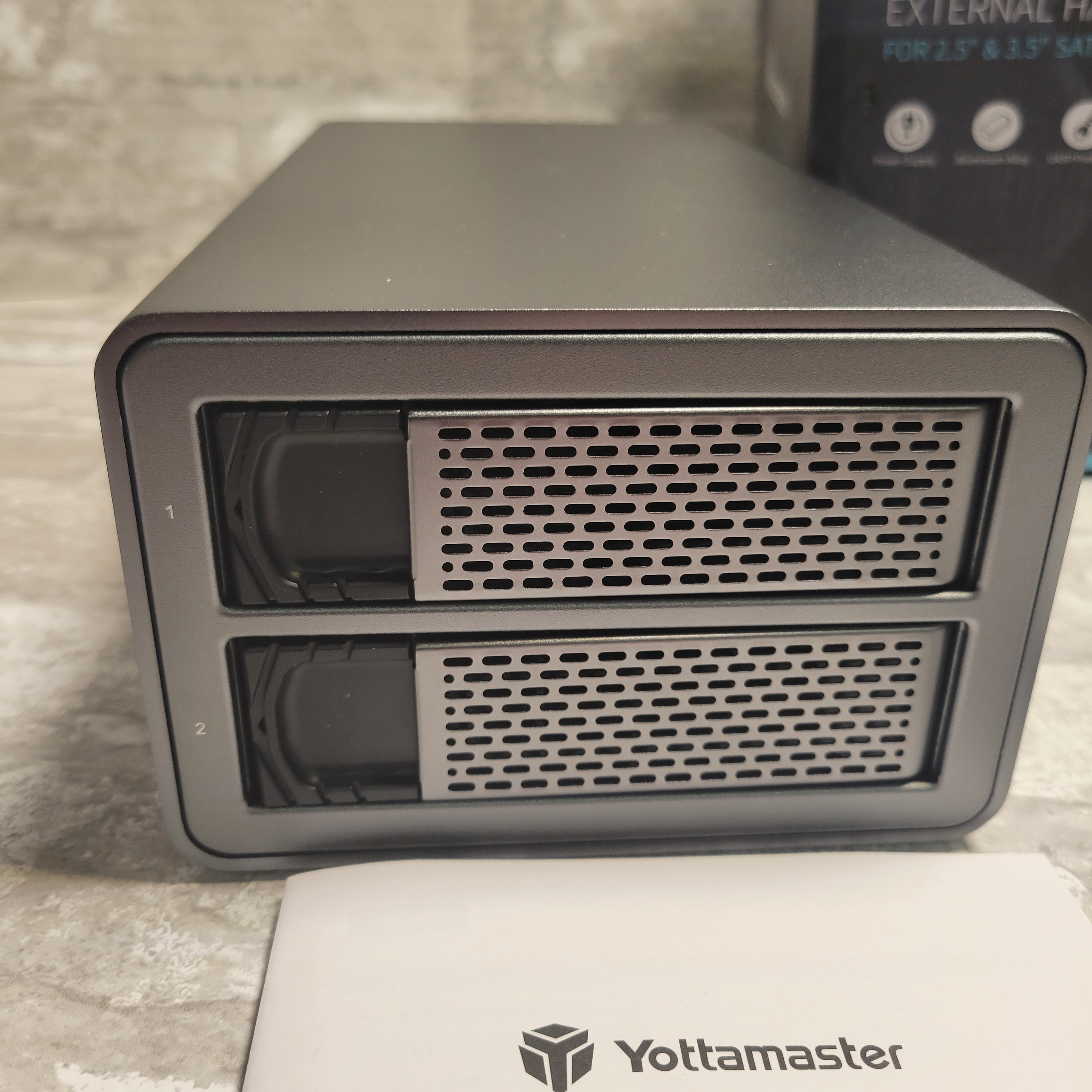 Yottamaster 2 Bay RAID External Hard Drive Enclosure for 2.5