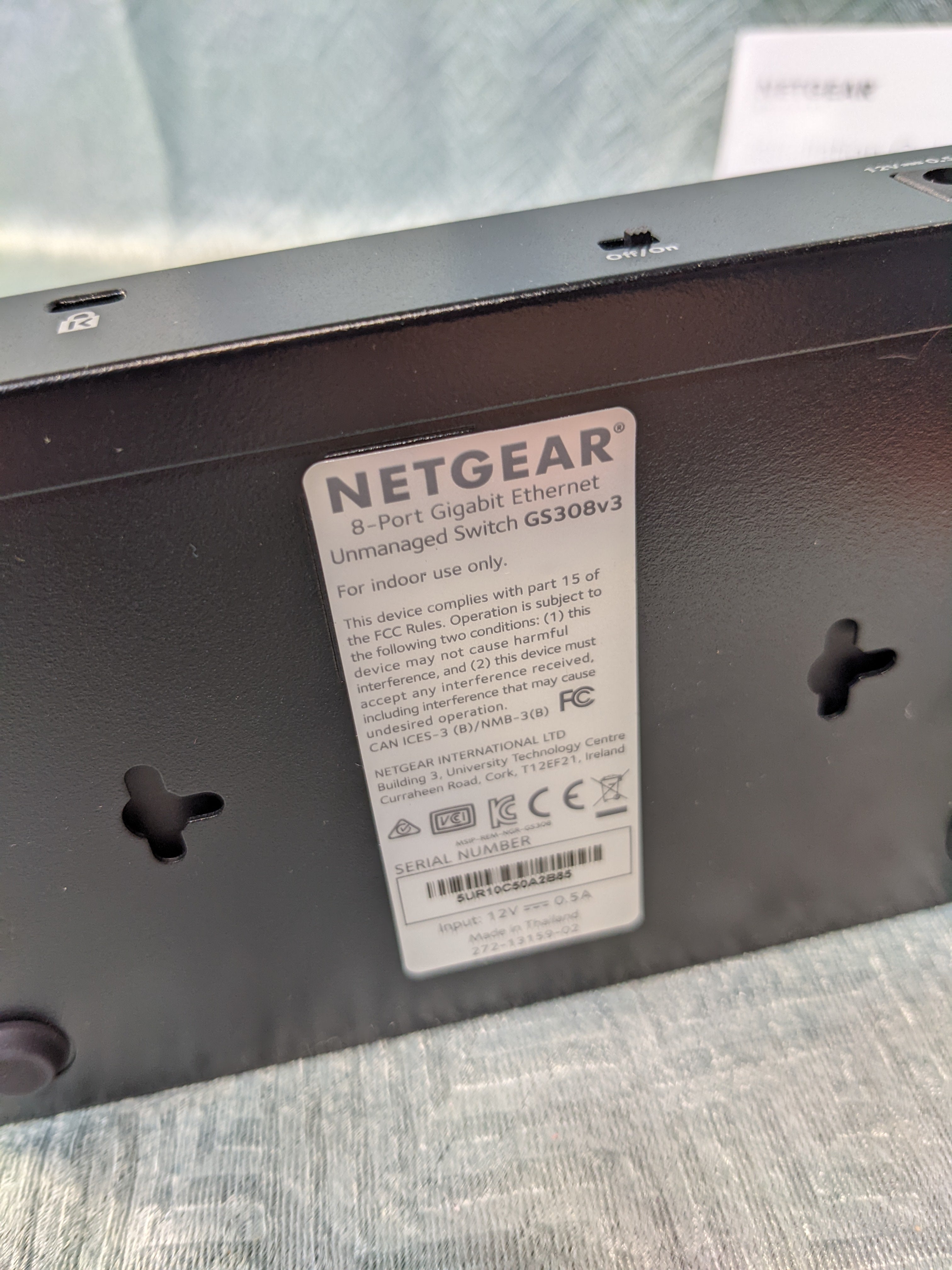 NETGEAR 8-Port Gigabit Ethernet Unmanaged Switch (GS308) - Home Network Hub, Office Ethernet Splitter (7593143927022)