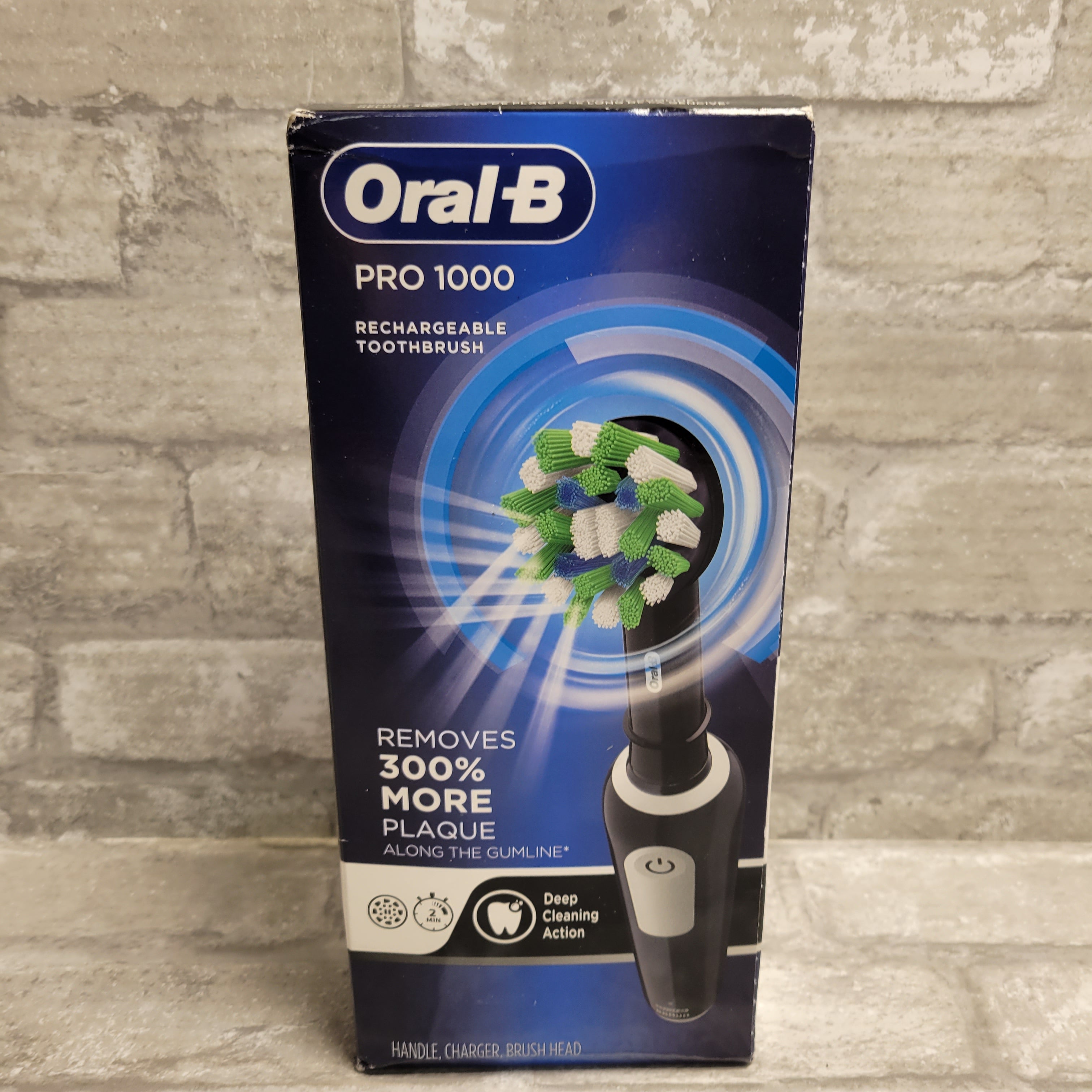 Oral-B PRO 1000 Rechargeable Toothbrush Deep Cleaning, Black (8038524977390)
