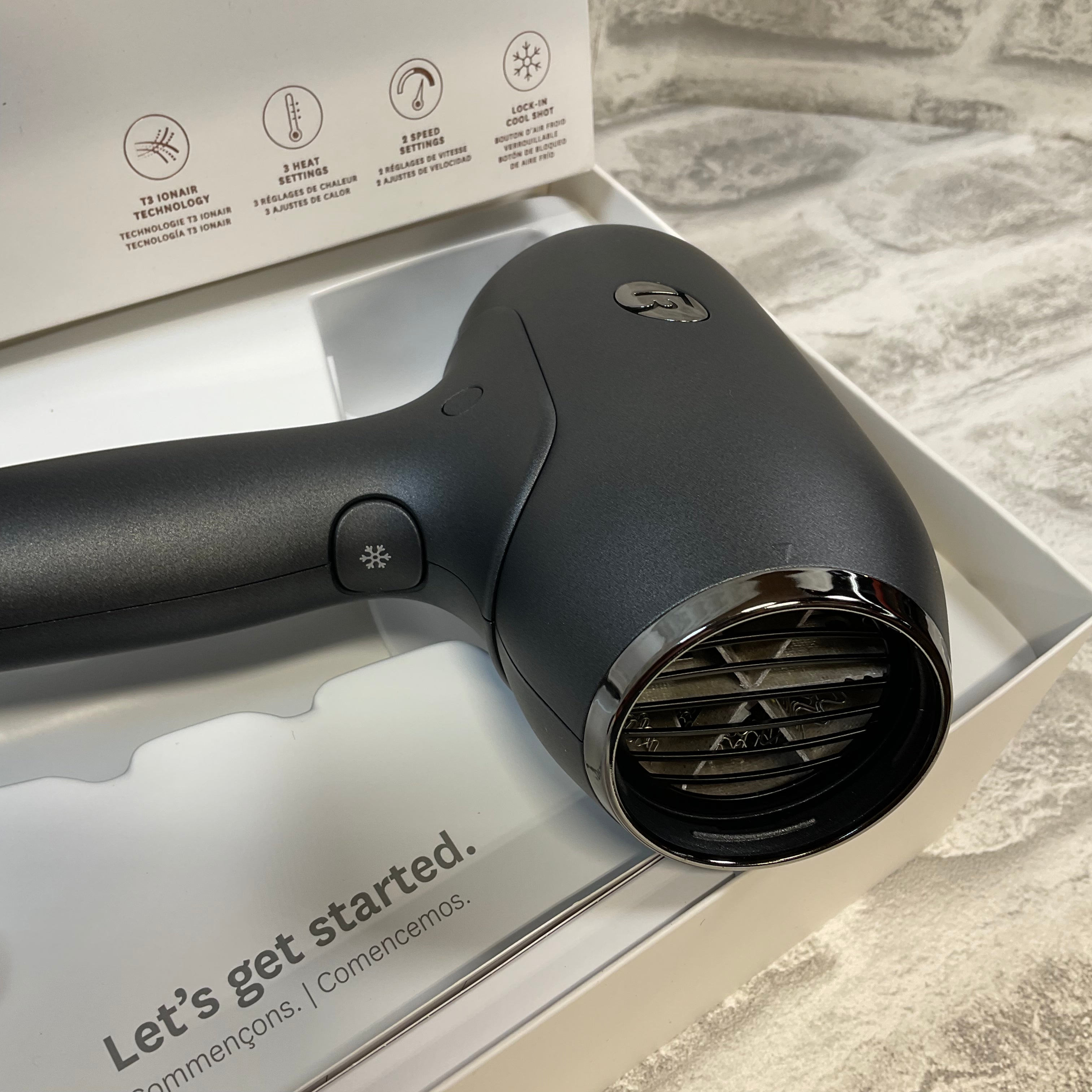 T3 Micro T3 Fit Ionic Compact Hair Dryer with IonAir Technology (7515633385710)