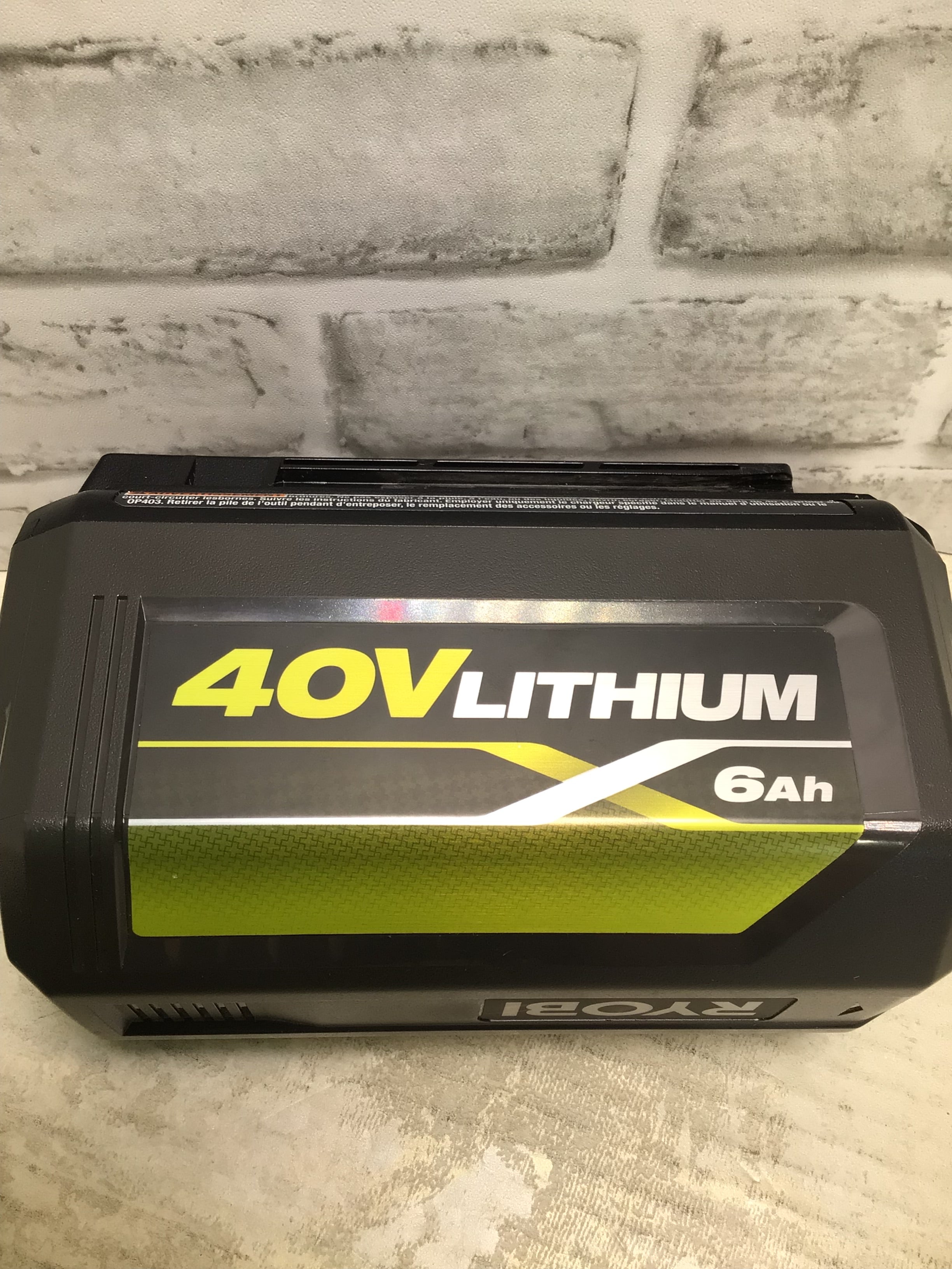 Ryobi OP40602VNM 40v 6Ah Lithium Battery And Charger (7752996356334)
