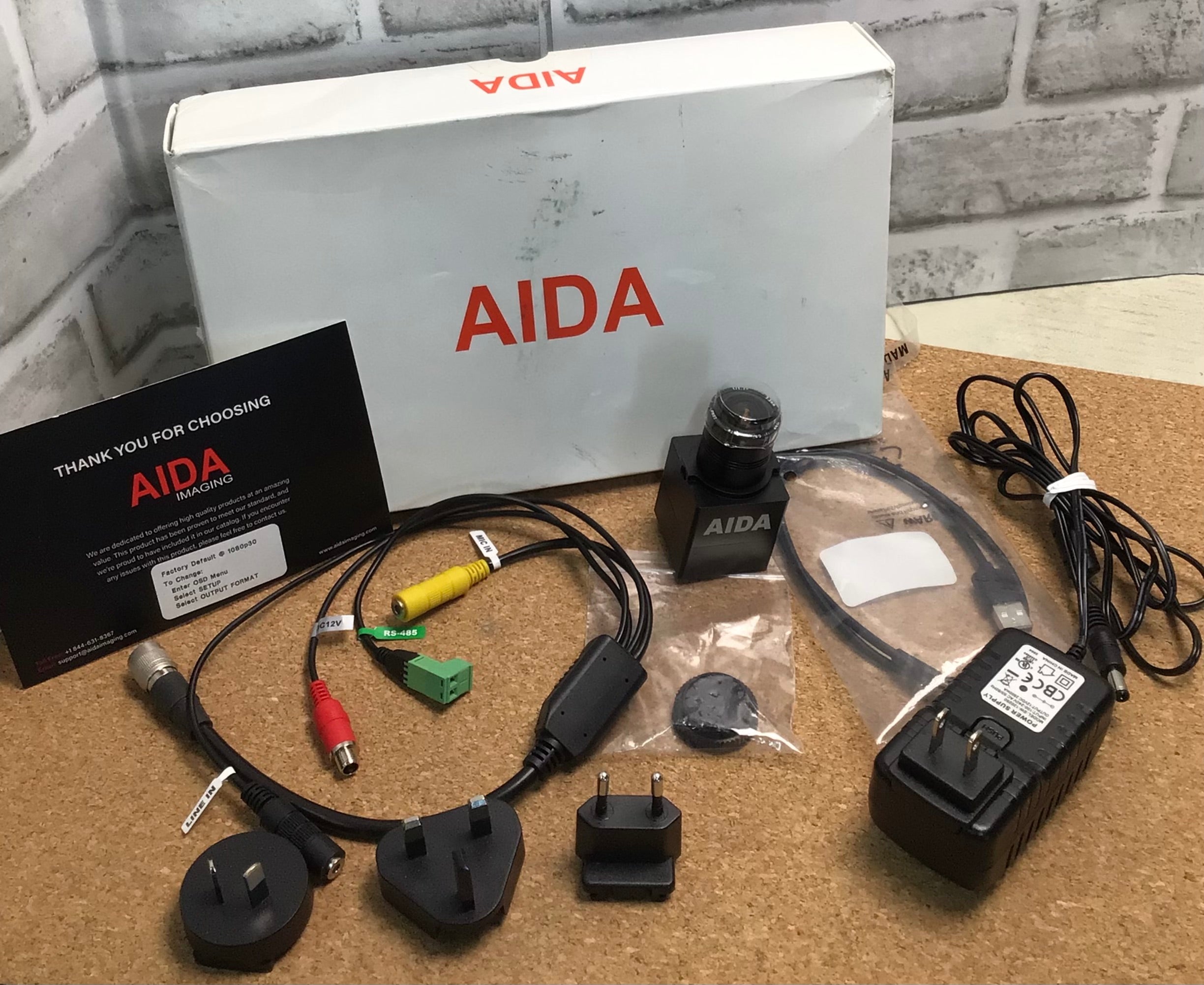 AIDA UHD-100A Micro 4K Ultra HD HDMI 1.4 Professional POV Camera TRS stereo (7876344512750)