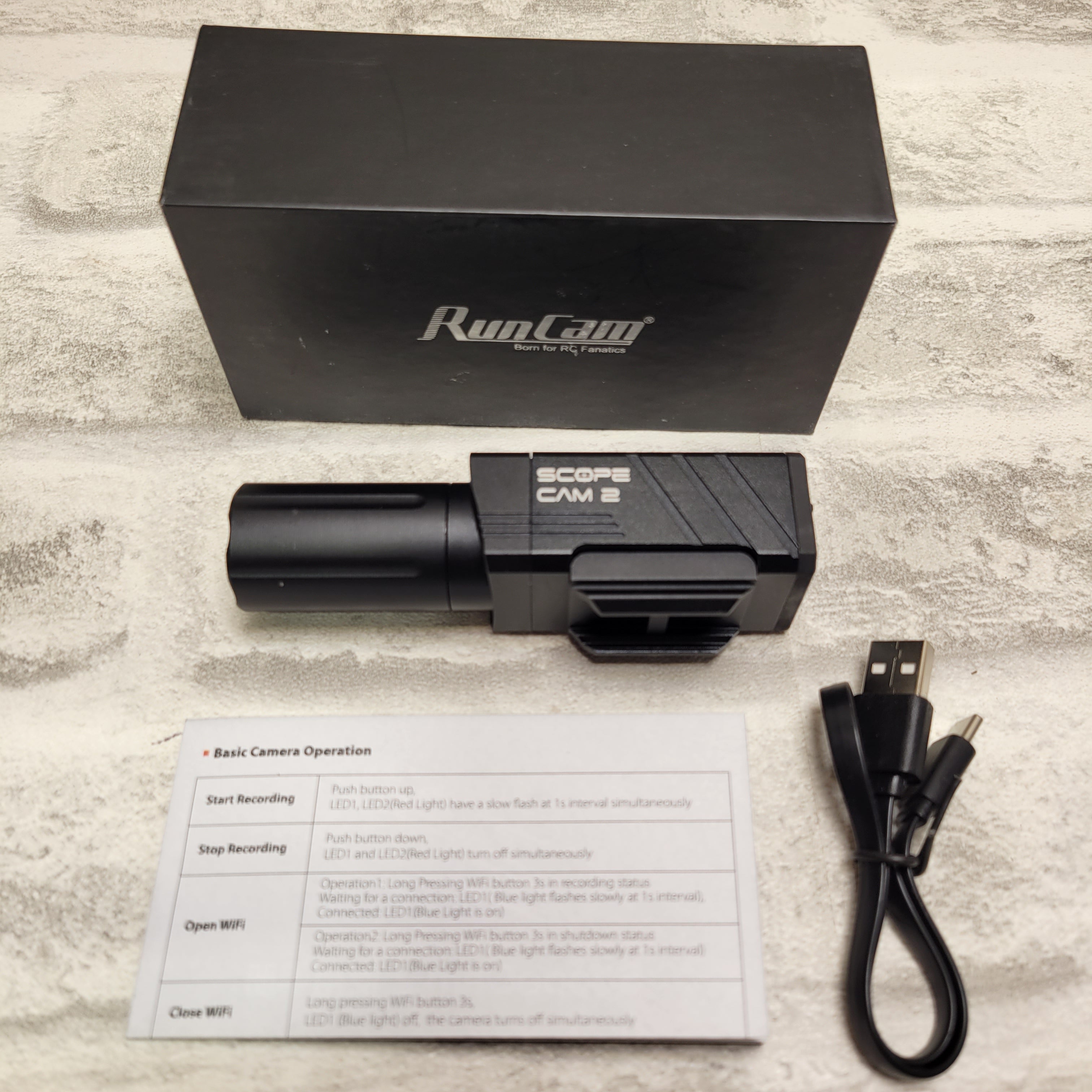 RunCam Scope Cam 2 Airsoft Camera 1080P, WiFi Waterproof, 40mm Lens (7670896230638)