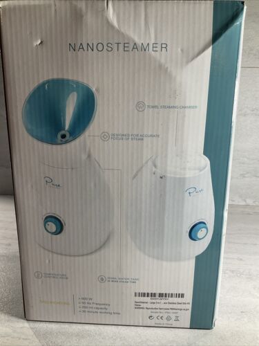 NanoSteamer Large 3-in-1 Nano Ionic Facial Steamer with Precise Temp... (6922753966263)