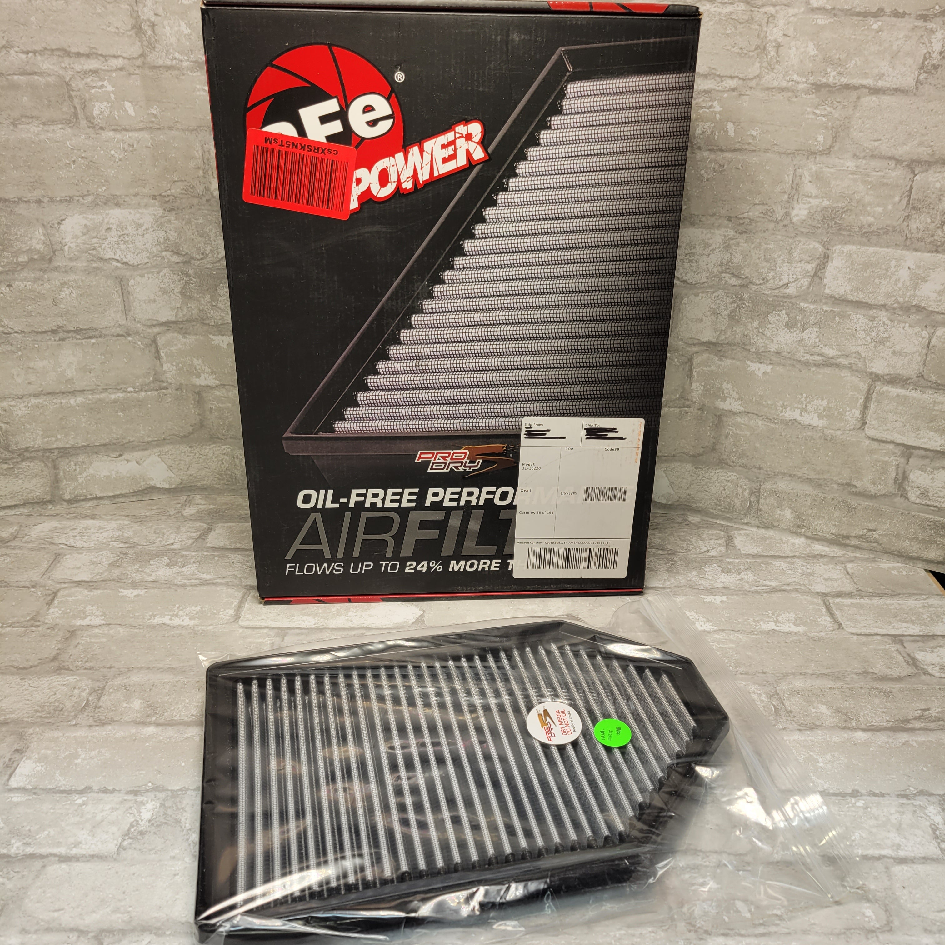 aFe 31-10220 Magnum FLOW OER Air Filter PRO DRY S: Dodge Challenger/Charger (7931406909678)