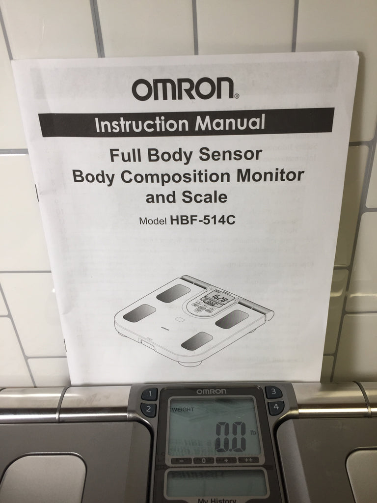 Omron Body Composition Monitor with Scale 7 Fitness Indicators & 90