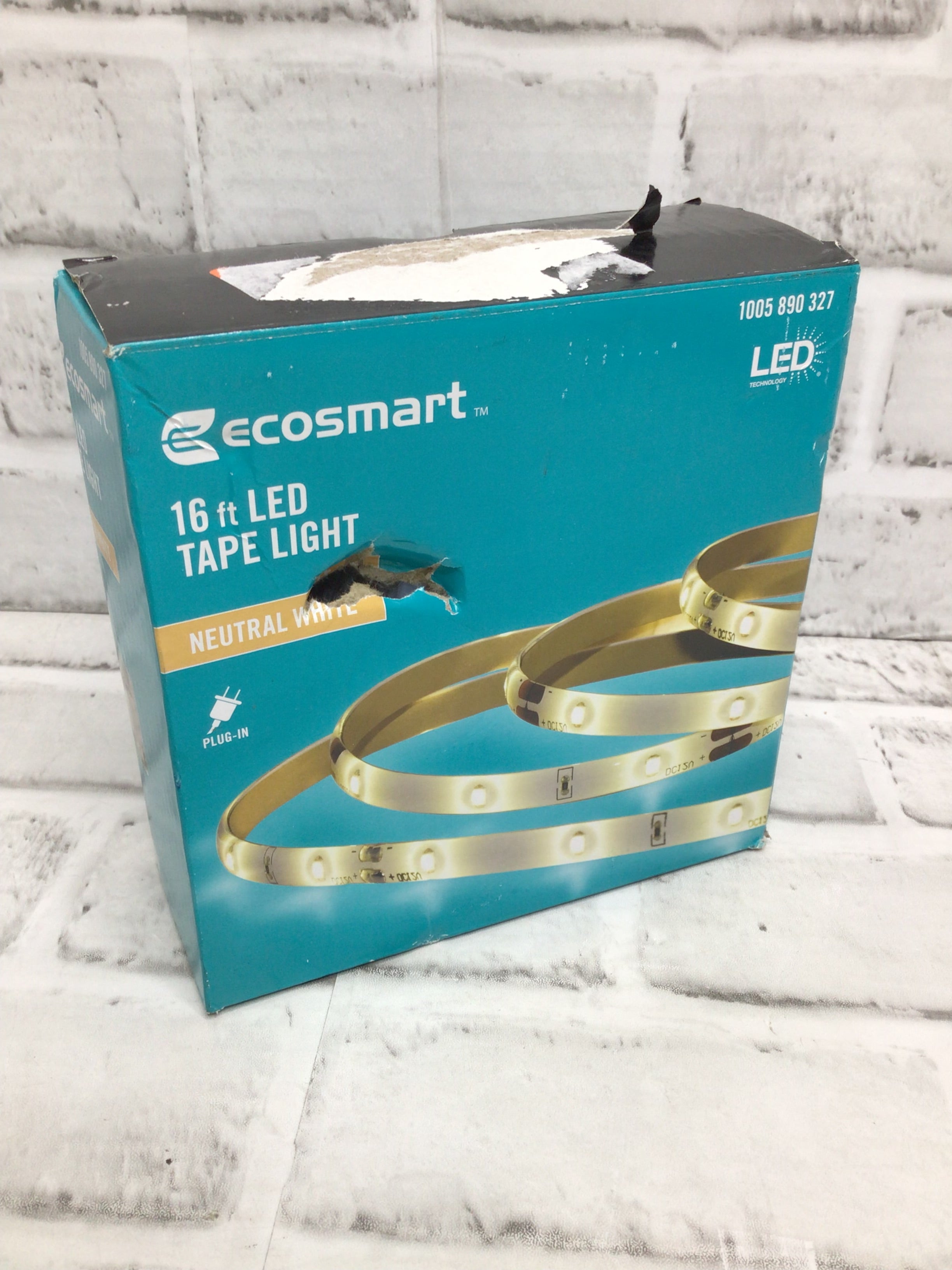 EcoSmart 16 ft. Indoor Neutral White LED Strip Light **OPEN BOX** (8161252606190)