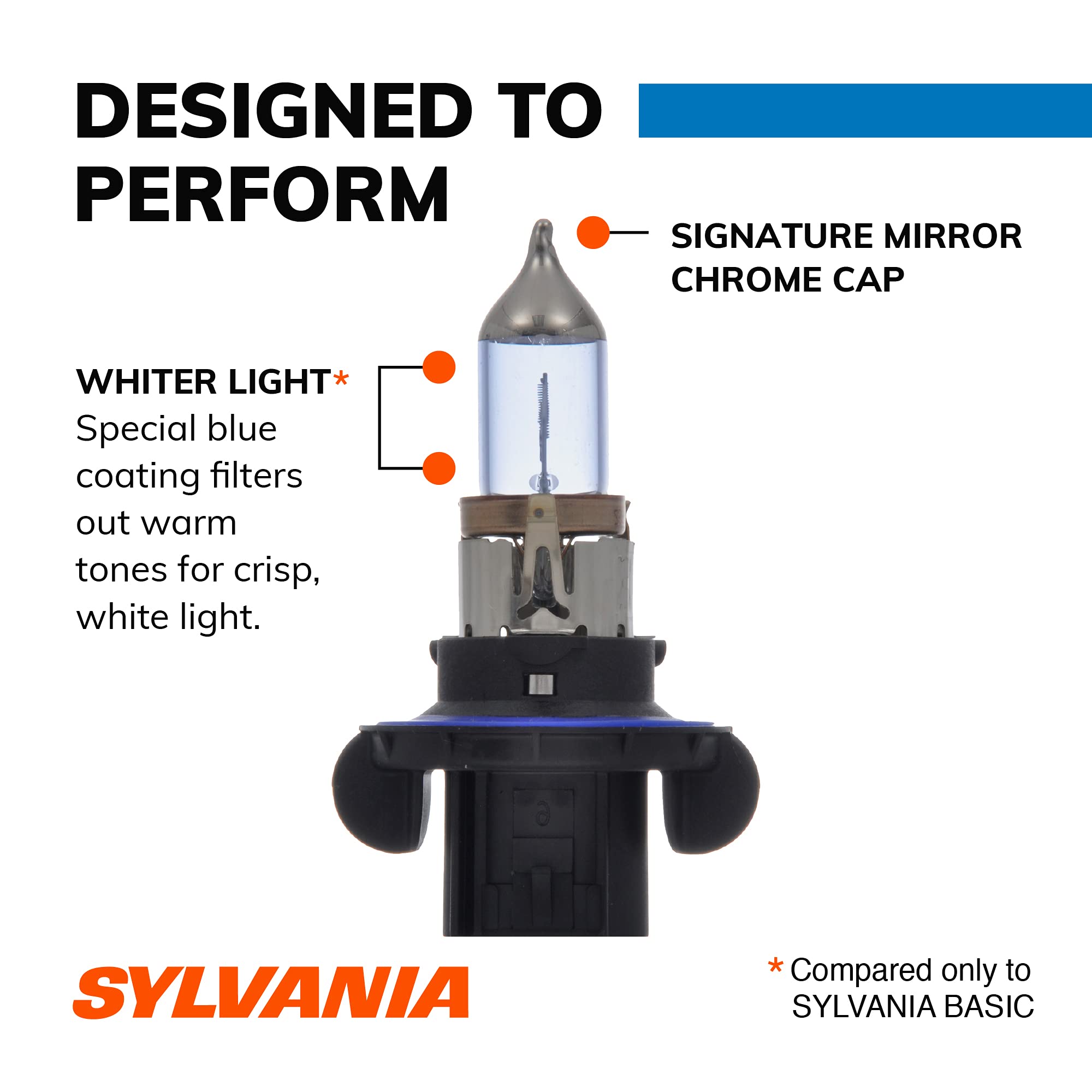 SYLVANIA H13SZ.PB2 SilverStar zXe High Performance Halogen Headlight Bulb, (Contains 2 Bulbs) (7903592808686)