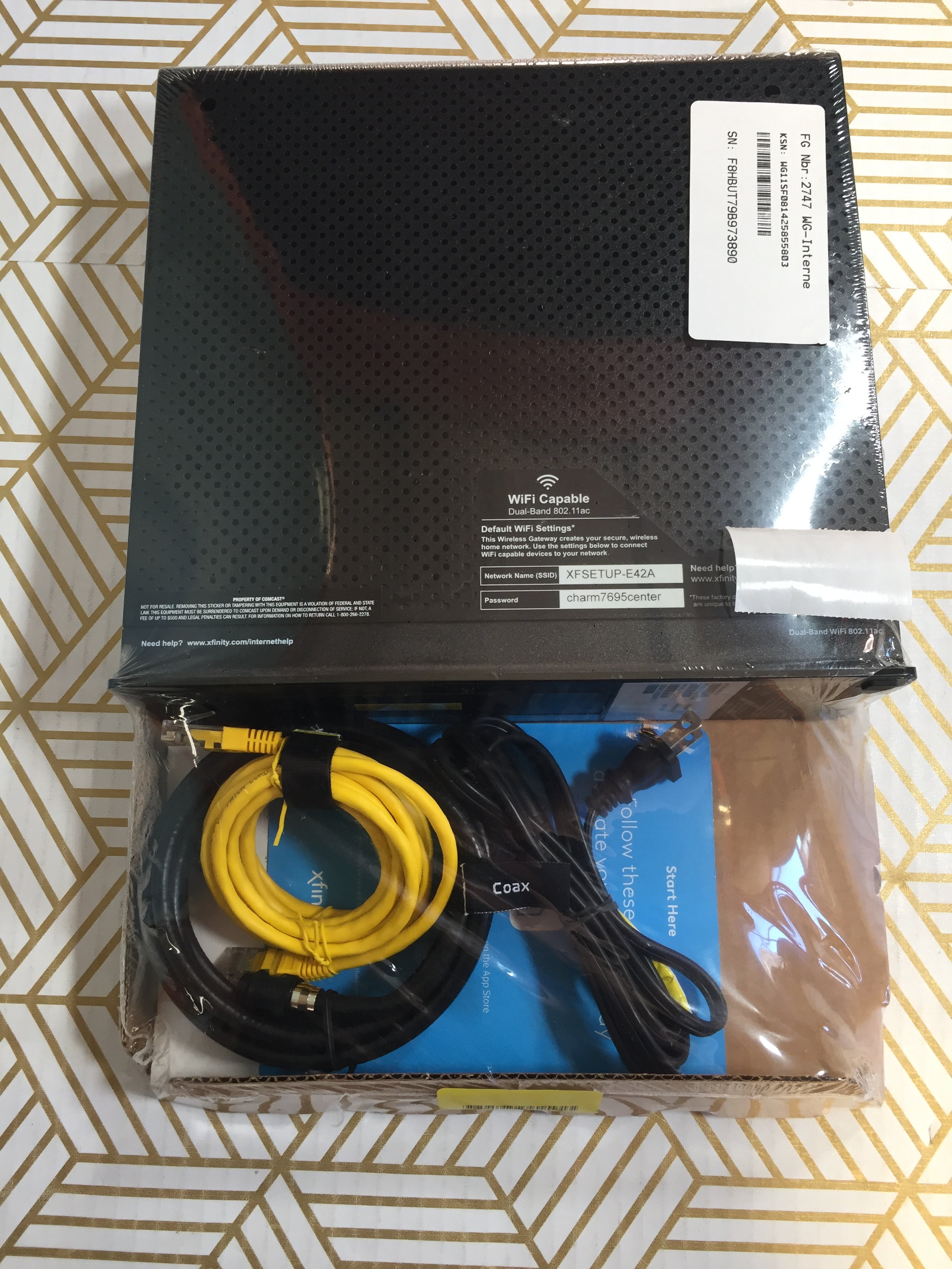 Xfinity Refurbished ARRIS SURFboard TG1682G/NDCT-0 Dual Band Router *SEALED* (7762984861934)