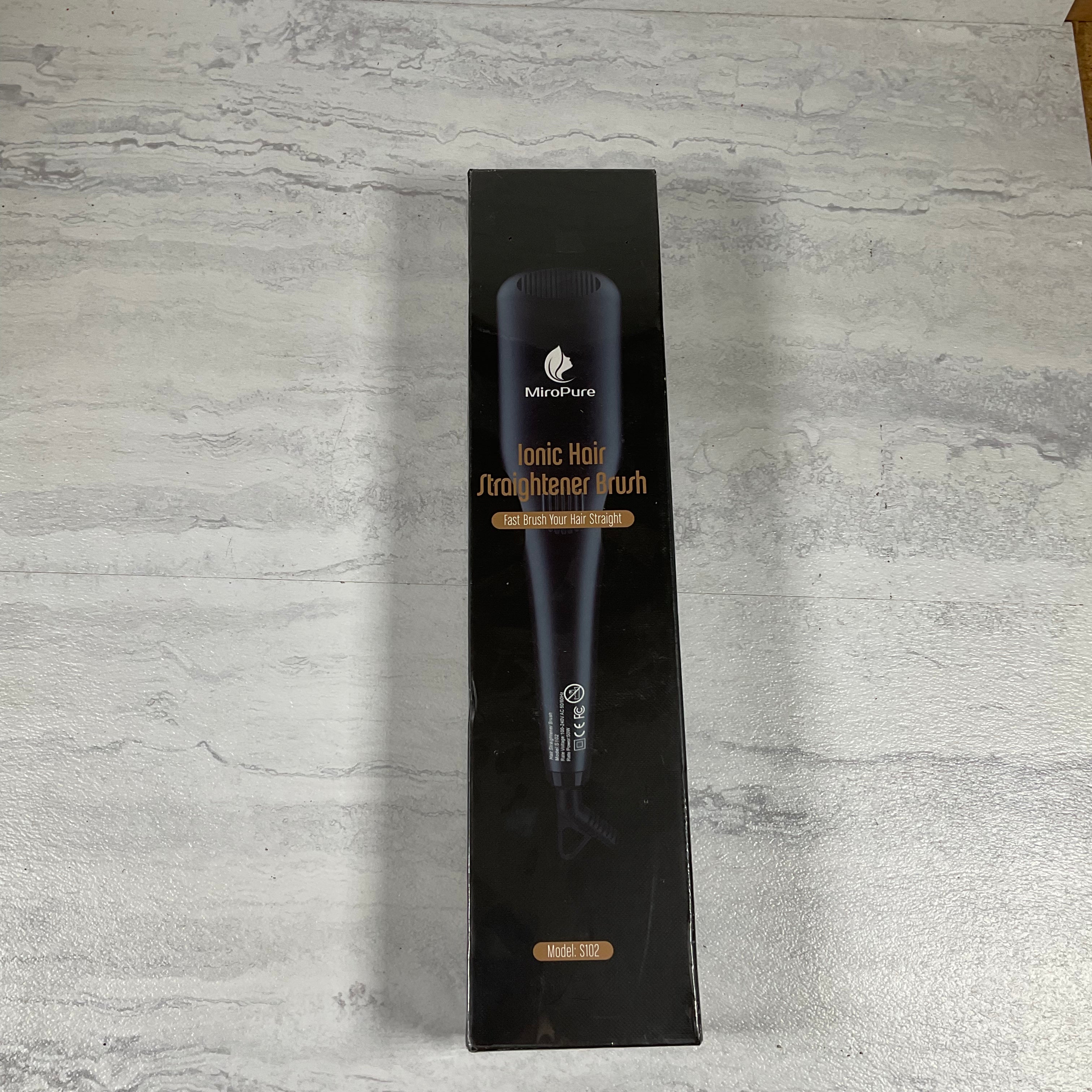 MiroPure Hair Straightener Brush, Ionic Anti-Scald Straightening Comb (6903540449463)