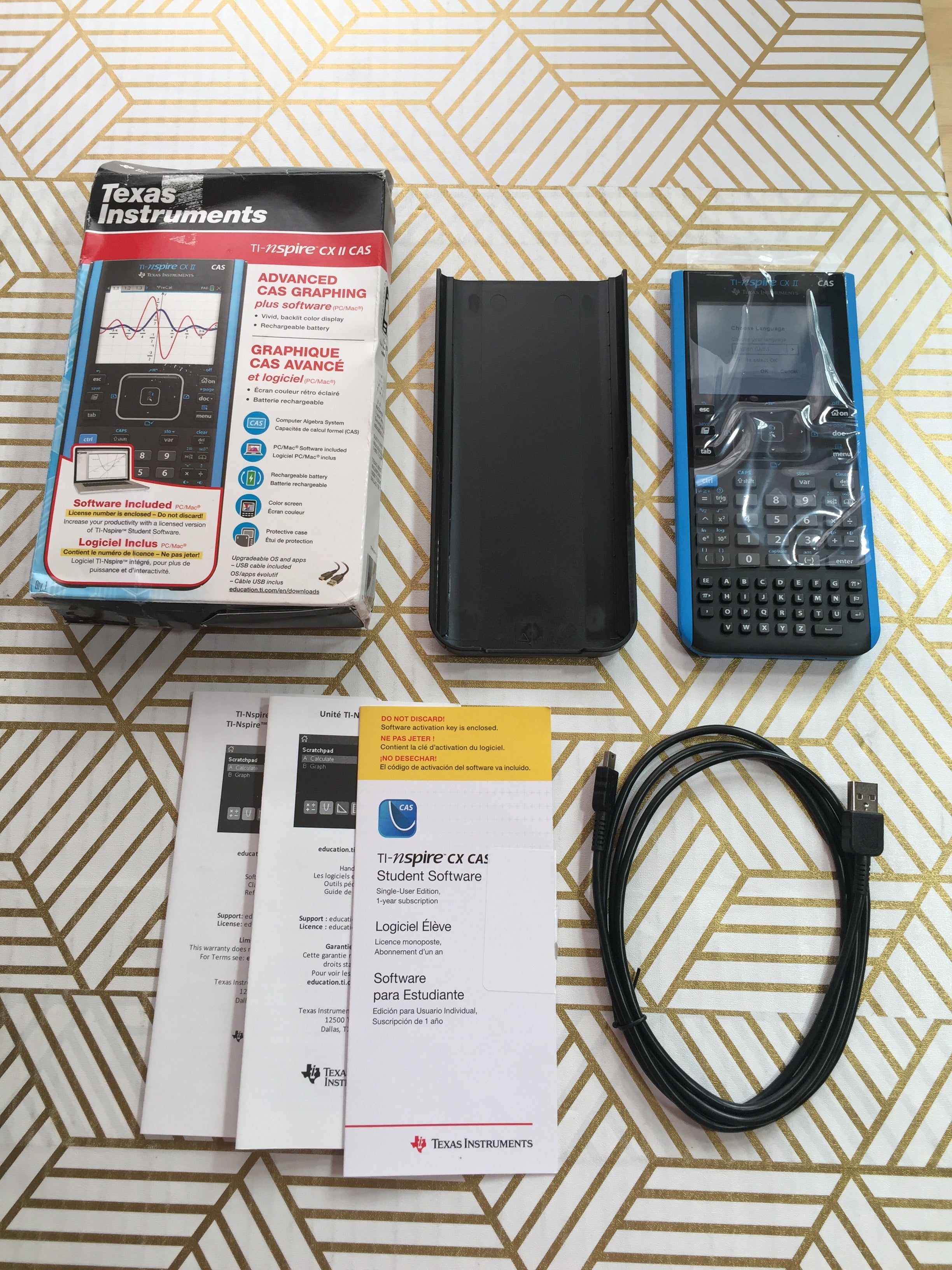 Texas Instruments TI-Nspire CX II CAS Color Graphing Calculator Student Software (8051232407790)