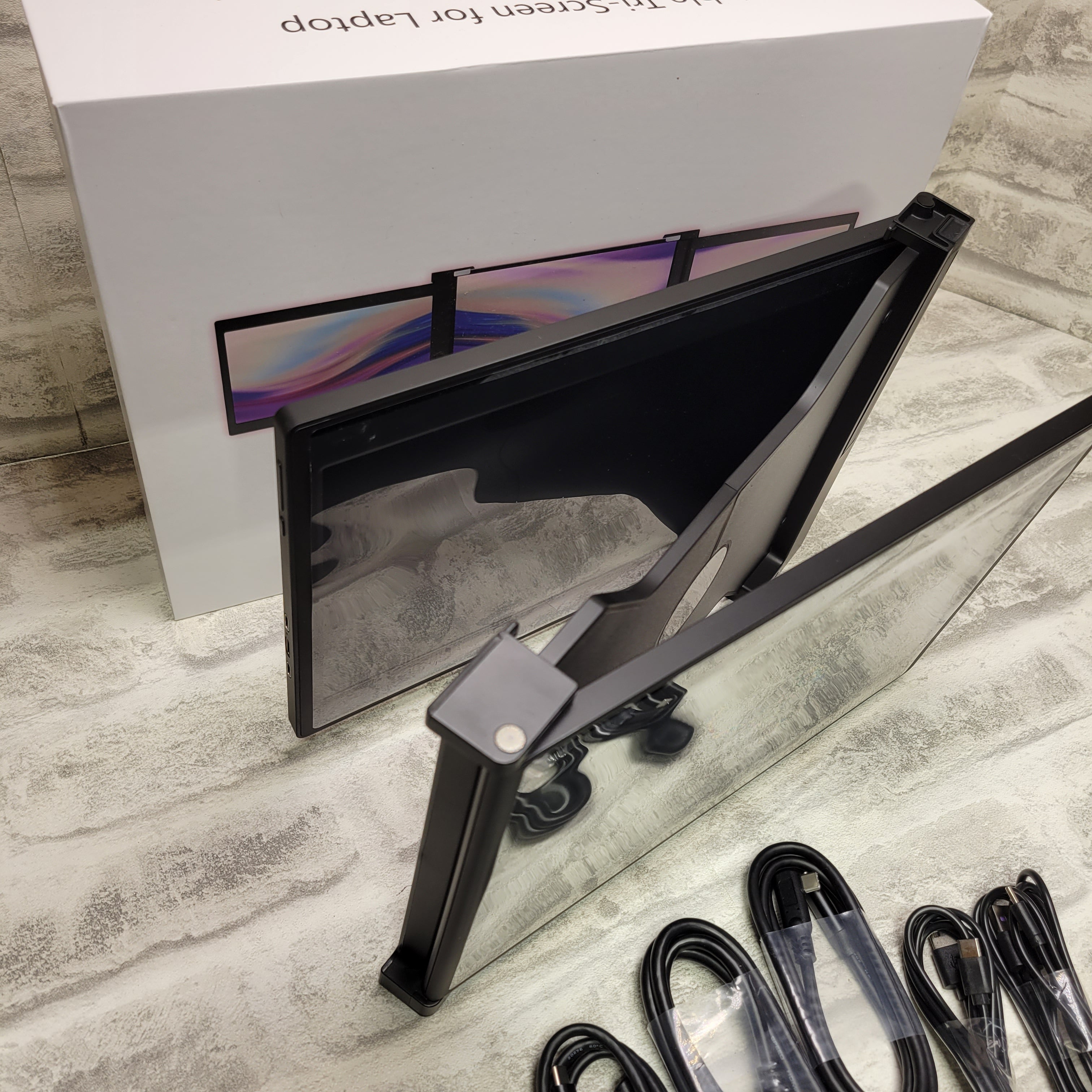Triple Portable Monitor for Laptop Dual Monitor Screen Extender Display (7685214208238)