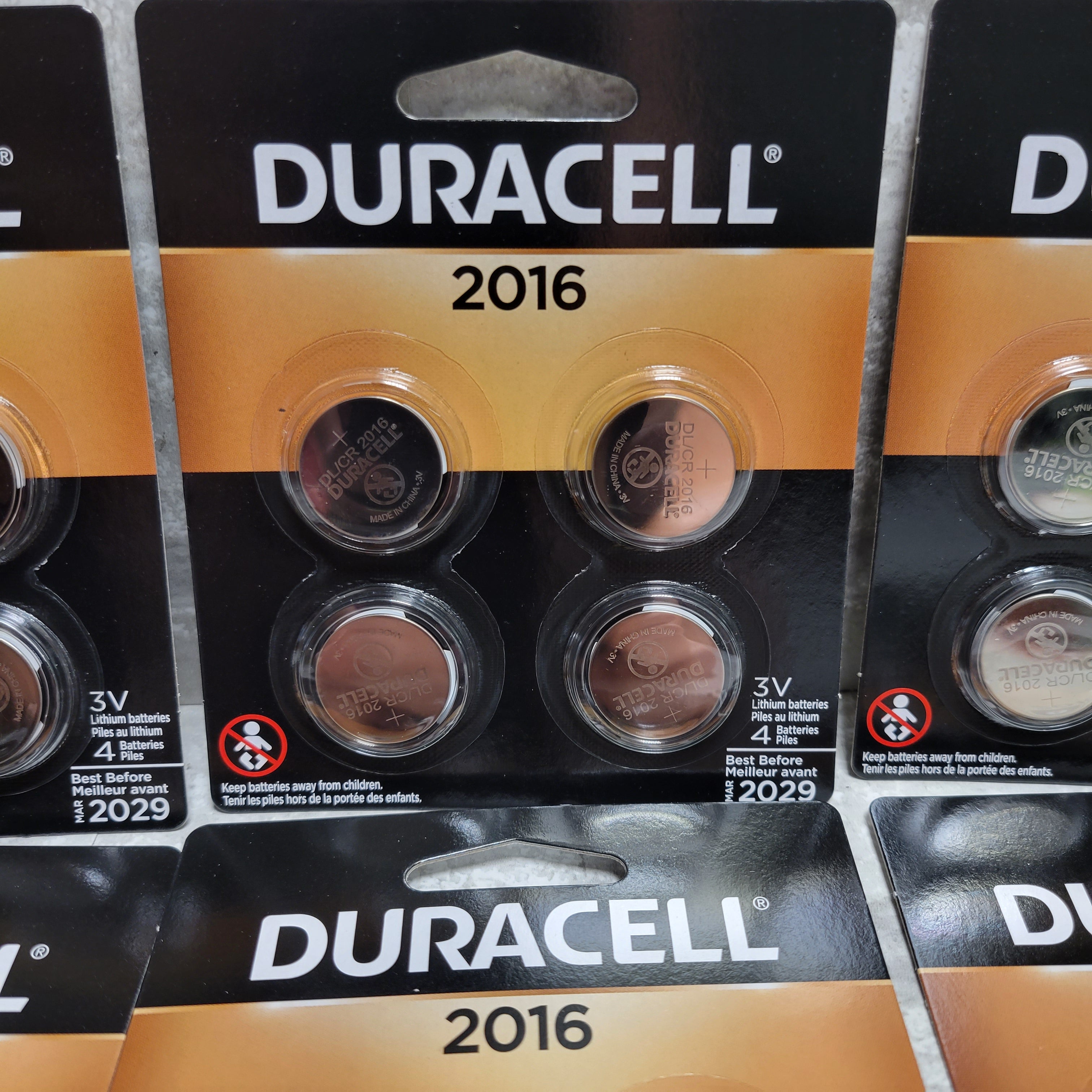 Duracell CR2016 3V Lithium Coin Cell Battery, 6 Packs of 4 (8117136883950)