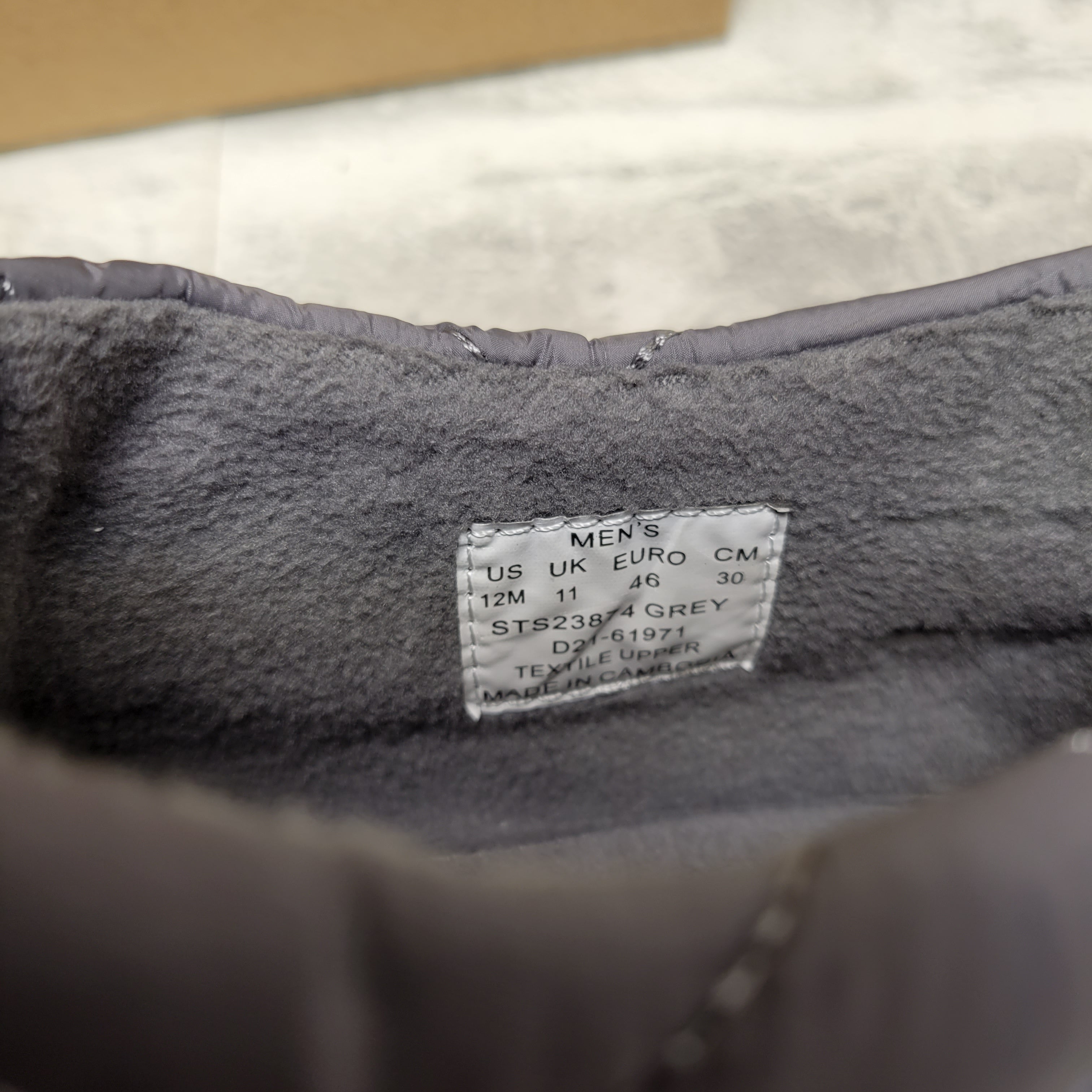 Sperry Men's Moc-Sider - Moccasin Microfleece Linings, 12M, Grey (7763793215726)