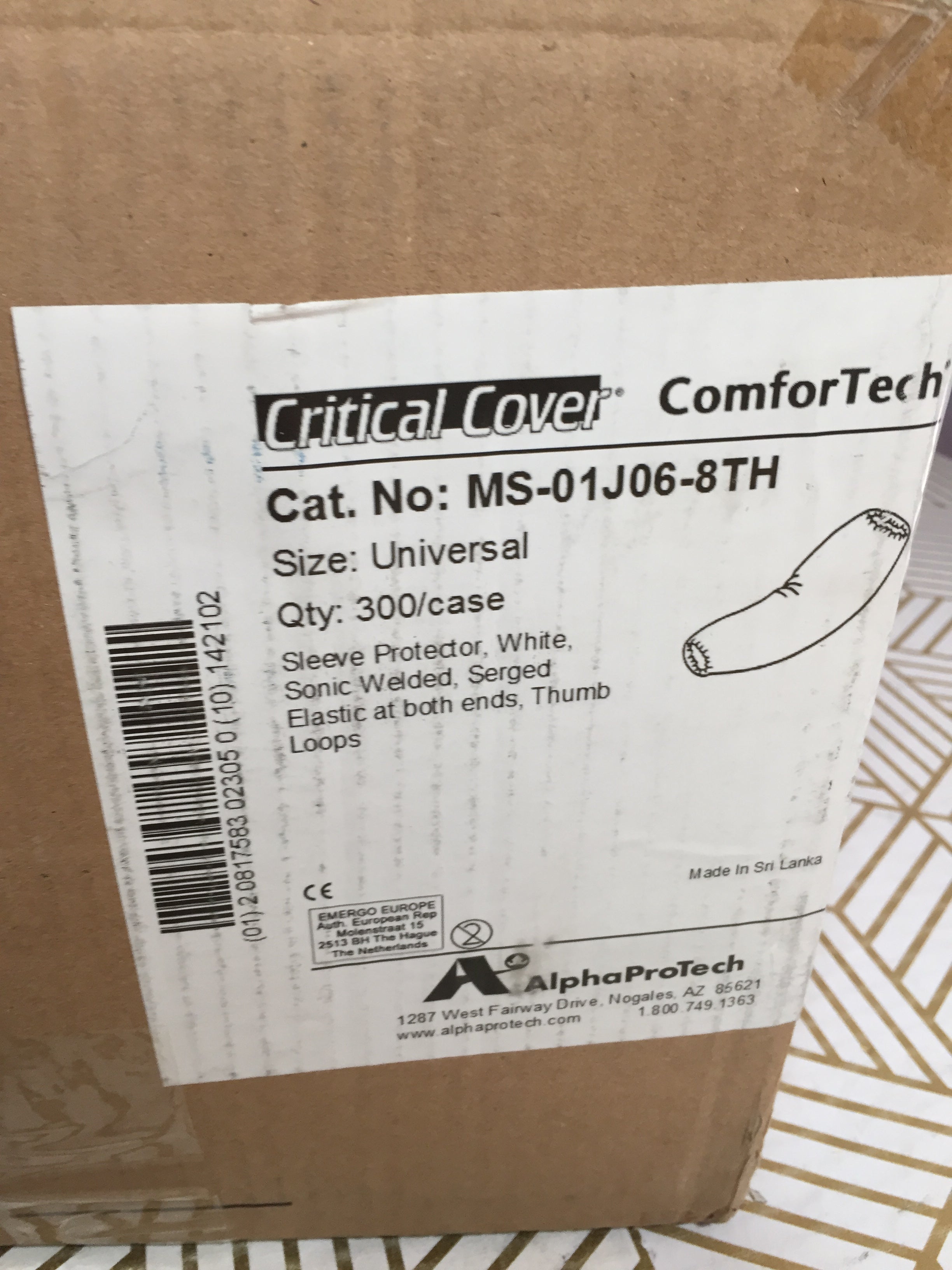 Critical Cover ComfoTech MS-01J06-8TH Sterile Sleeve Protectors | Case of 300 (8140789809390)