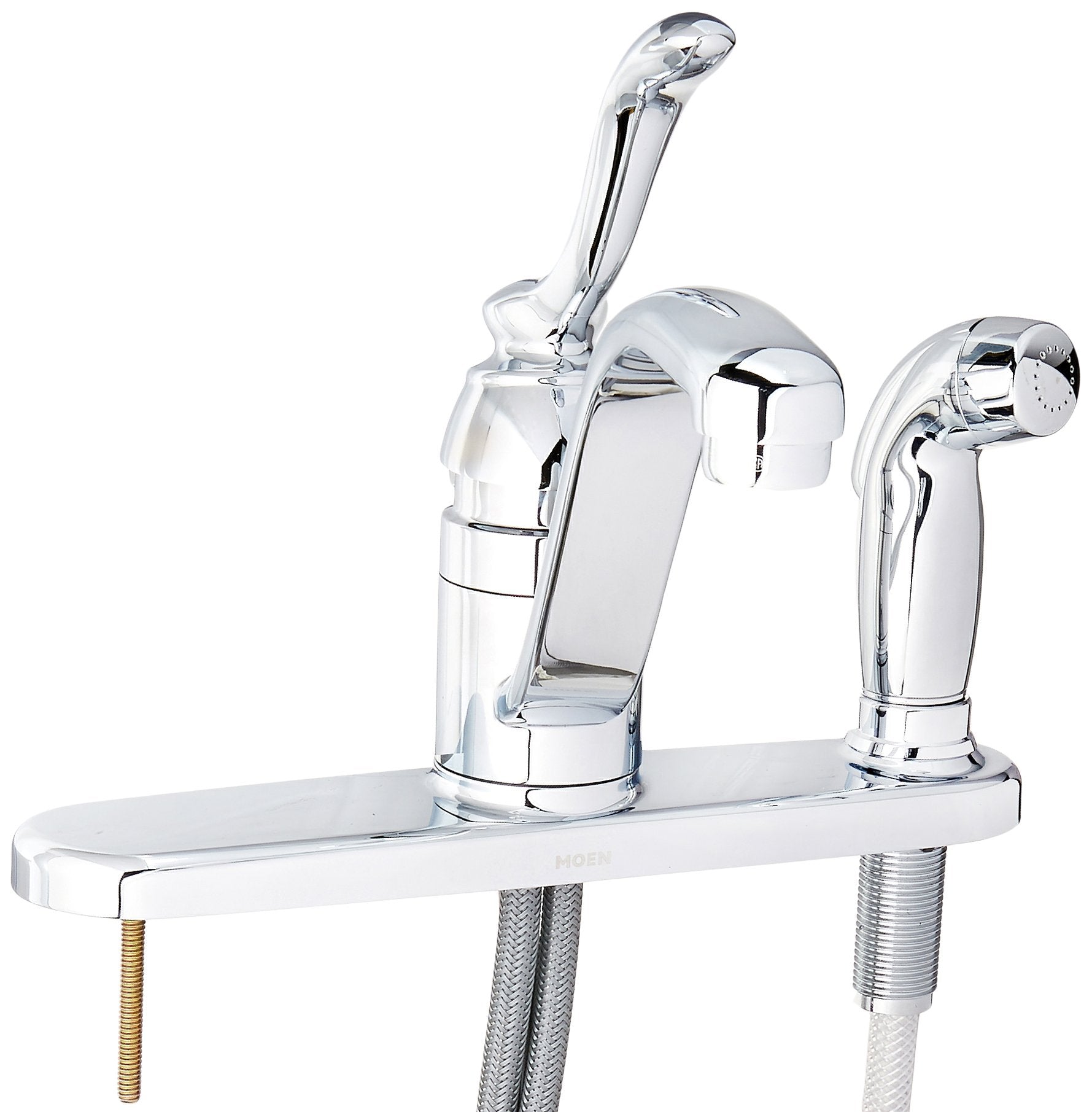 Moen CA87527 Kitchen Faucet with Side Spray from the Banbury Collection, Chrome (7645510435054)