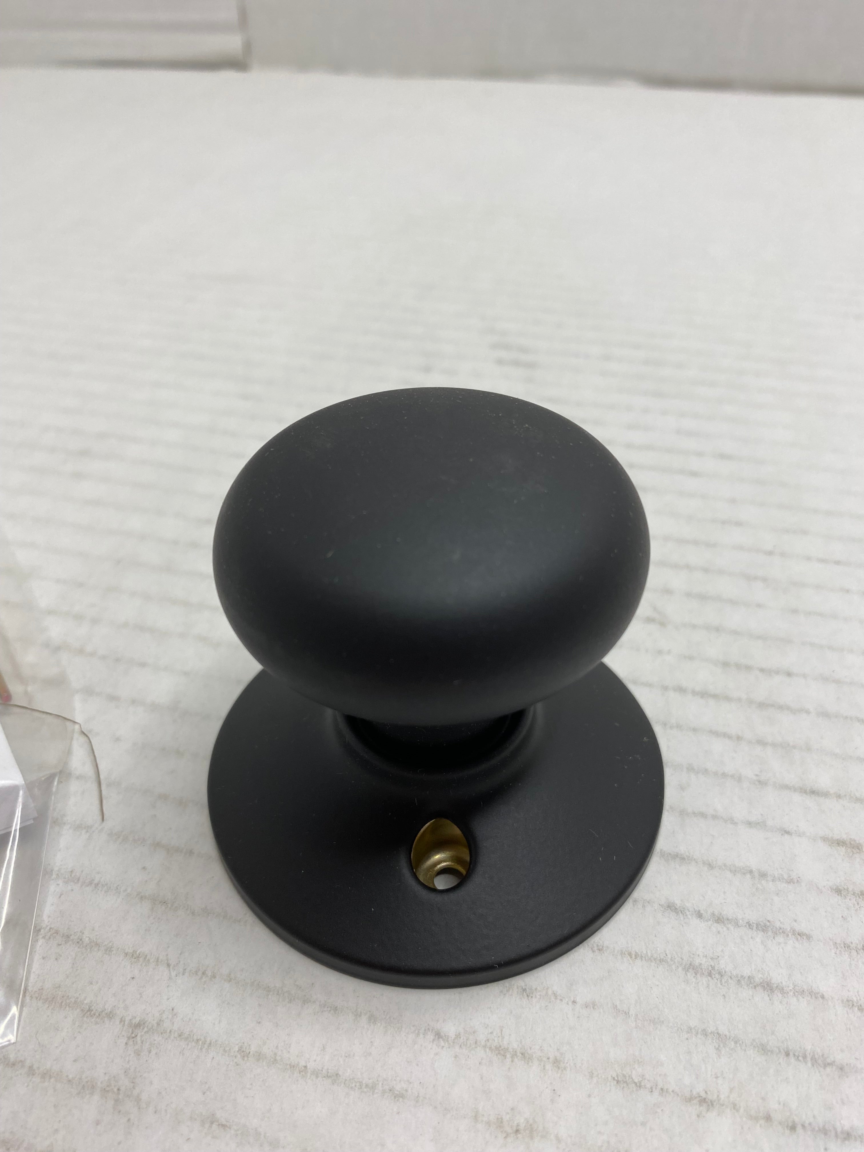 Schlage F170 PLY 622 Plymouth Door Knob, Dummy handle, Matte Black *OP