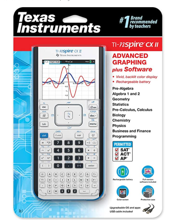 Texas Instruments TI-Nspire CX II Color Graphing Calculator w/ Student Software (6961620648119)