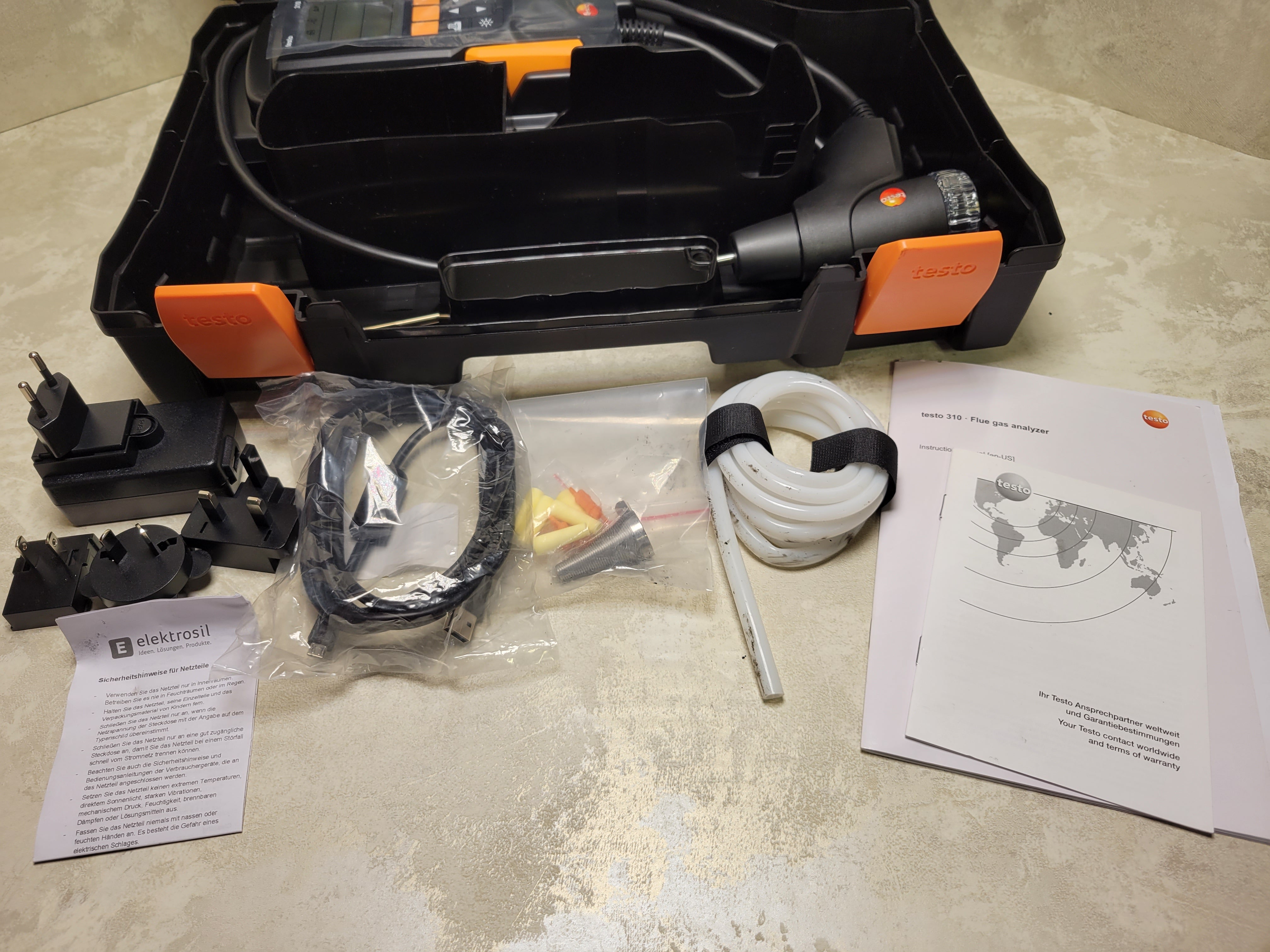Testo 310 Residential Combustion Analyzer Kit Gas Detector for Heating Systems (7617214284014)