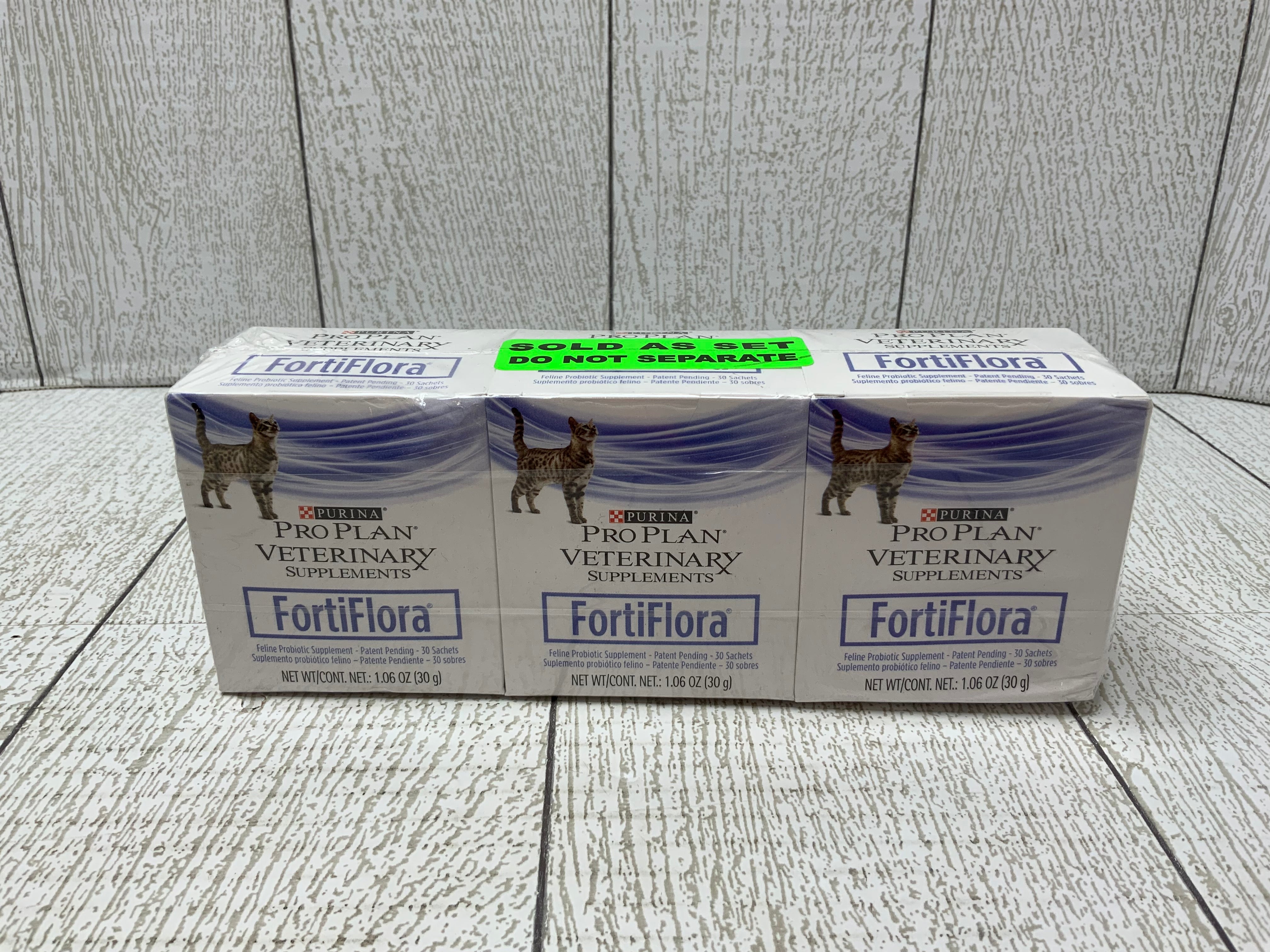Purina 3Pack Fortiflora Feline Nutritional Supplement for Pets