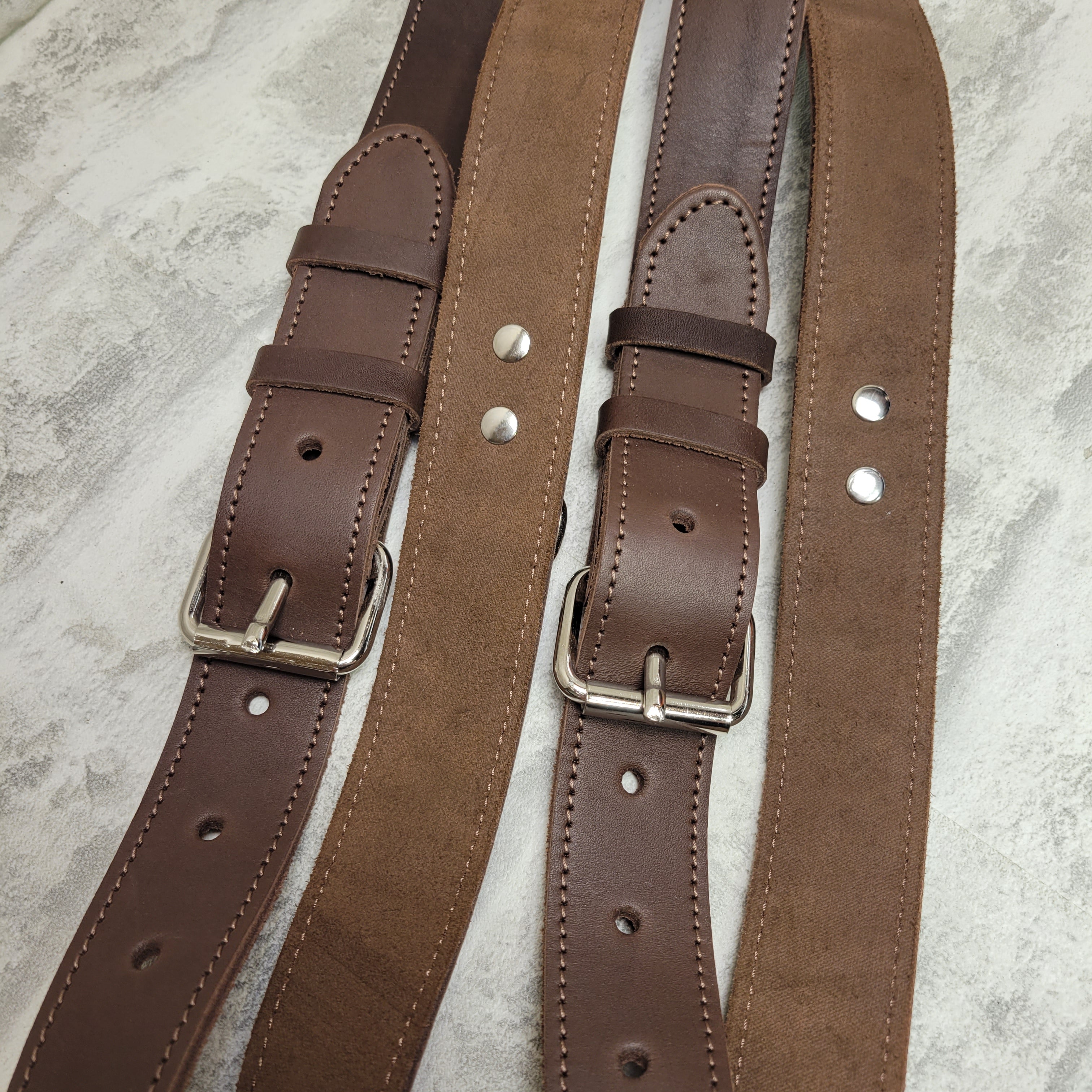 Dual Harness Two Cameras Shoulder Leather Strap DSLR/SLR by C Coiro