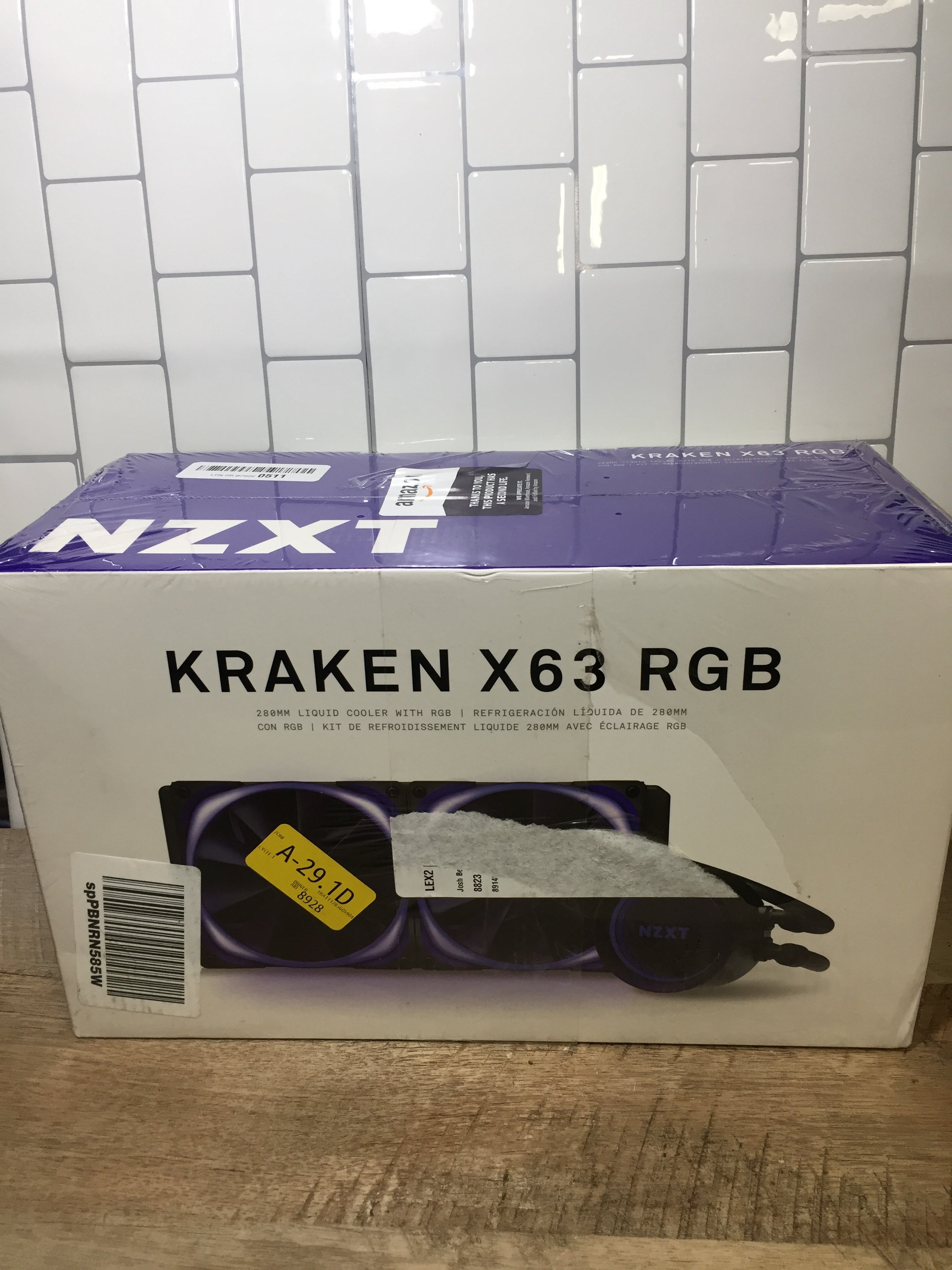 NZXT Kraken X63 RGB RL-KRX63-R1 280mm All-in-One Water Cooler (7333384487150)