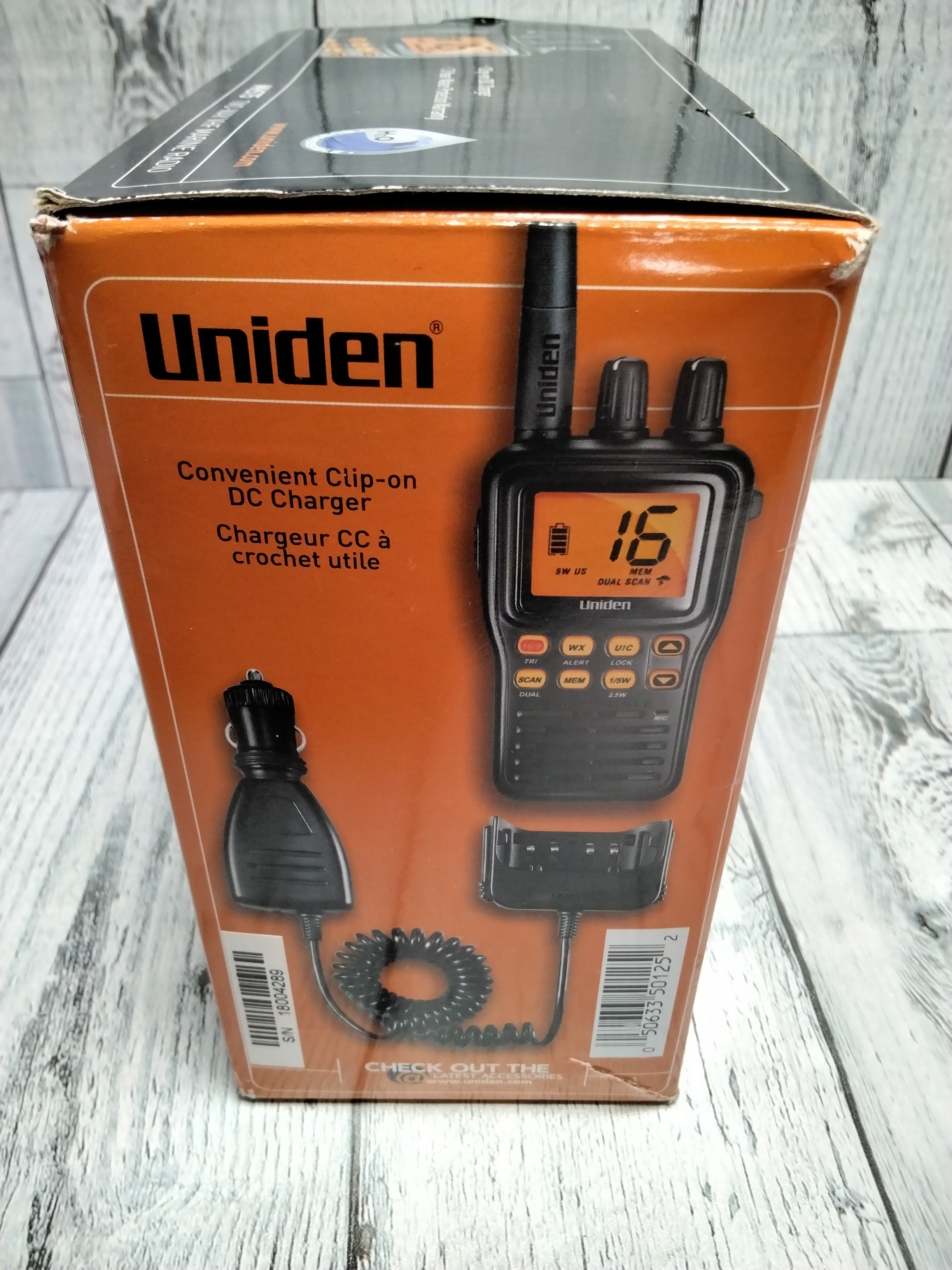 Uniden MHS75 Waterproof Handheld 2-Way VHF Marine radio *TESTED/WORKS* (7780145627374)