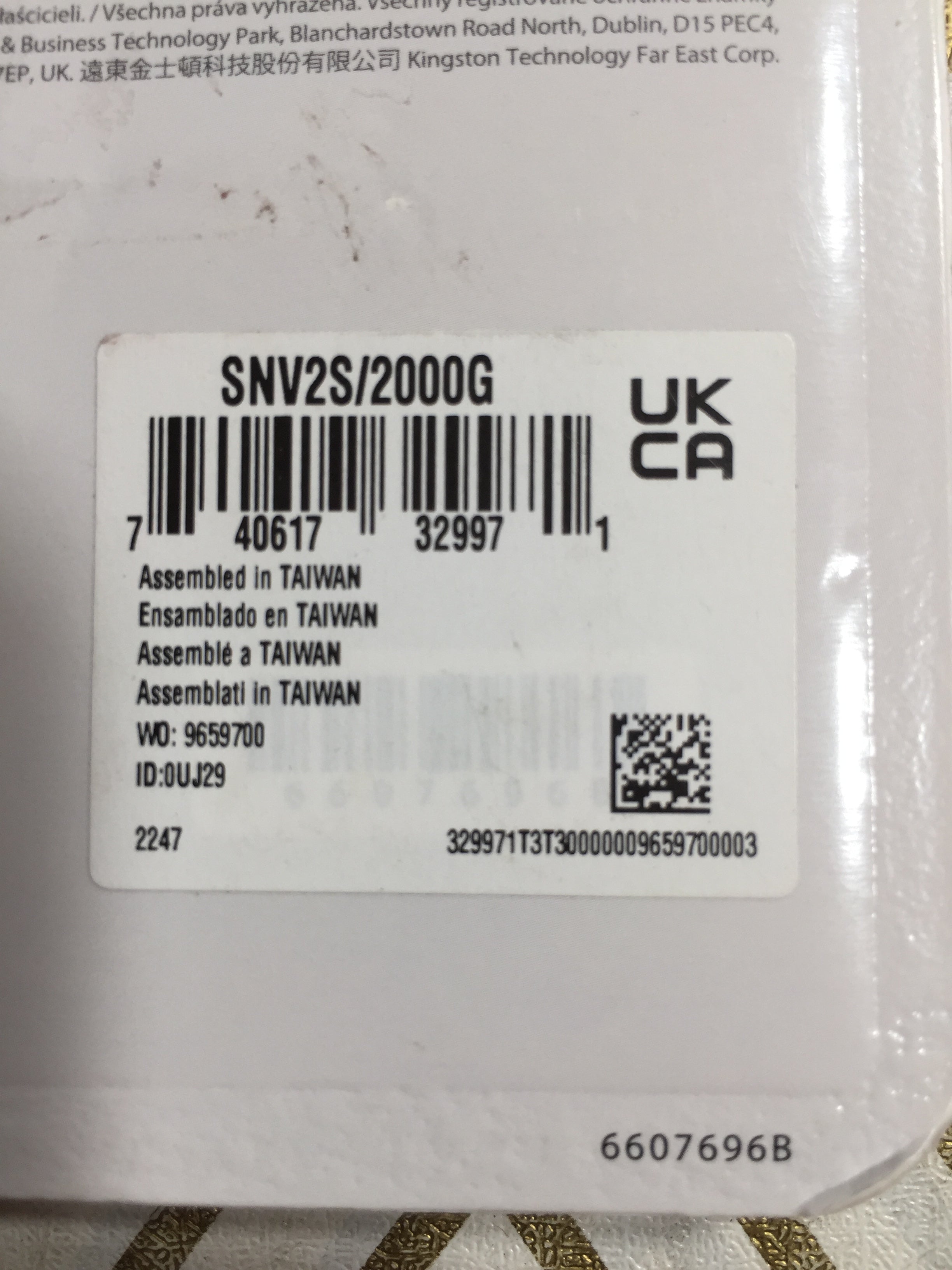 Kingston NV2 2TB M.2 2280 NVMe Internal SSD | SNV2S/2000G, White *SEALED* (8094749950190)