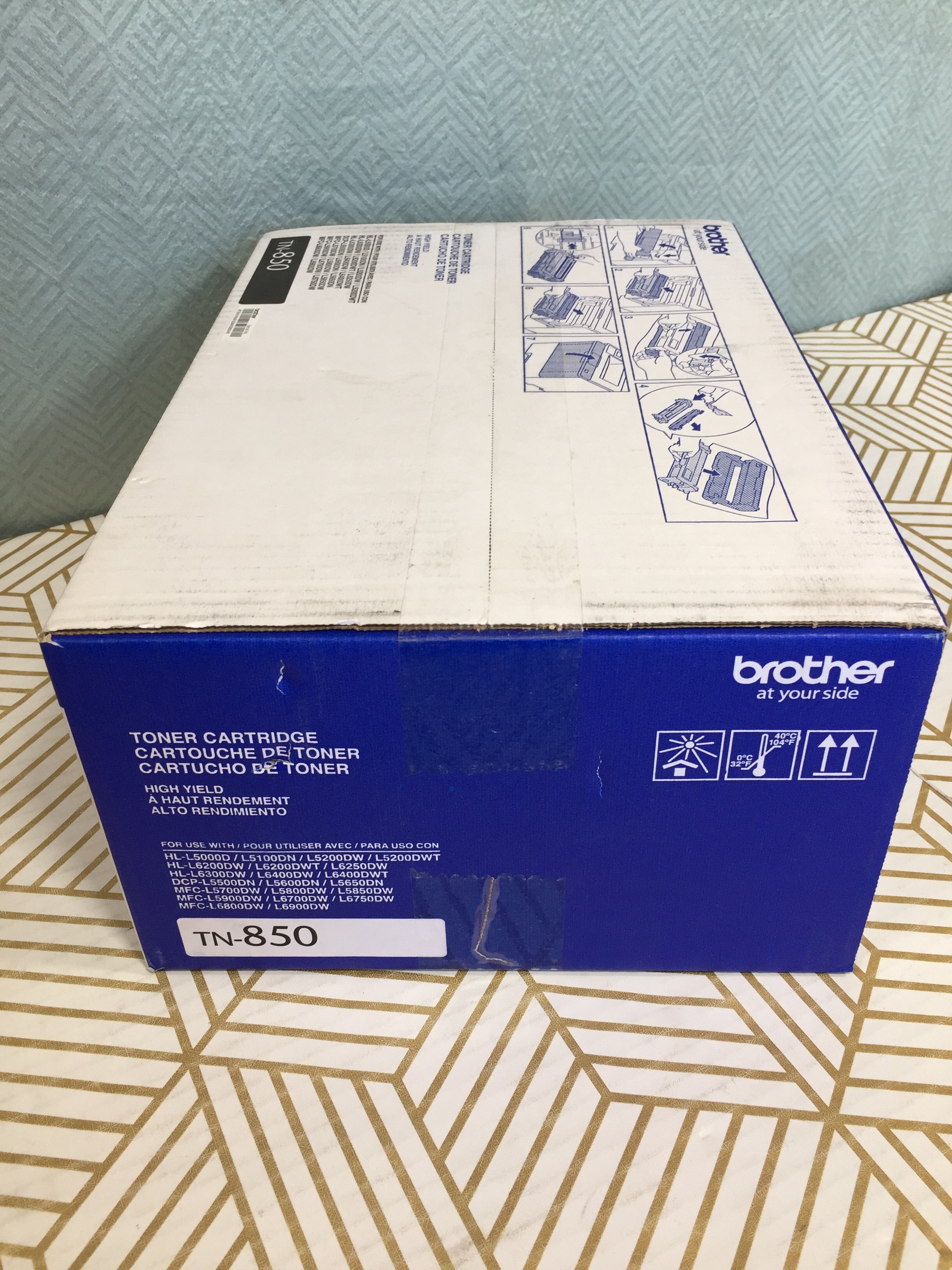 Brother Genuine High Yield Toner Cartridge, TN850 Black Toner *SEALED* (7883875221742)