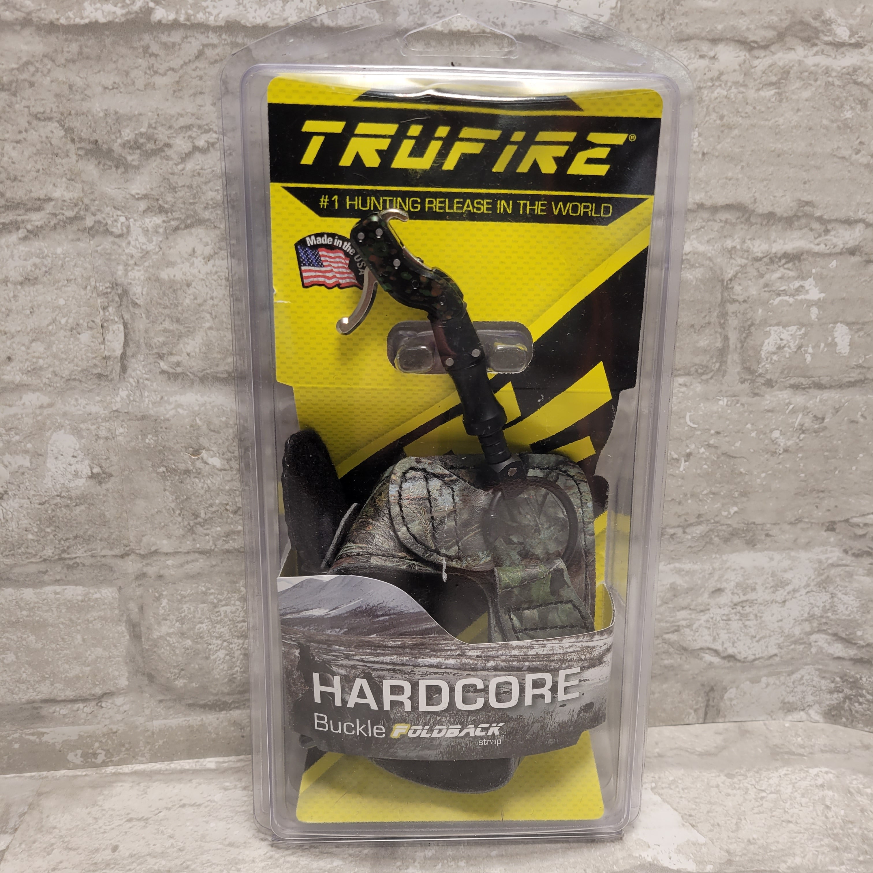 TruFire Hardcore Arrow Release Black Buckle Foldback Strap, Camo - HDBF (8004025745646)