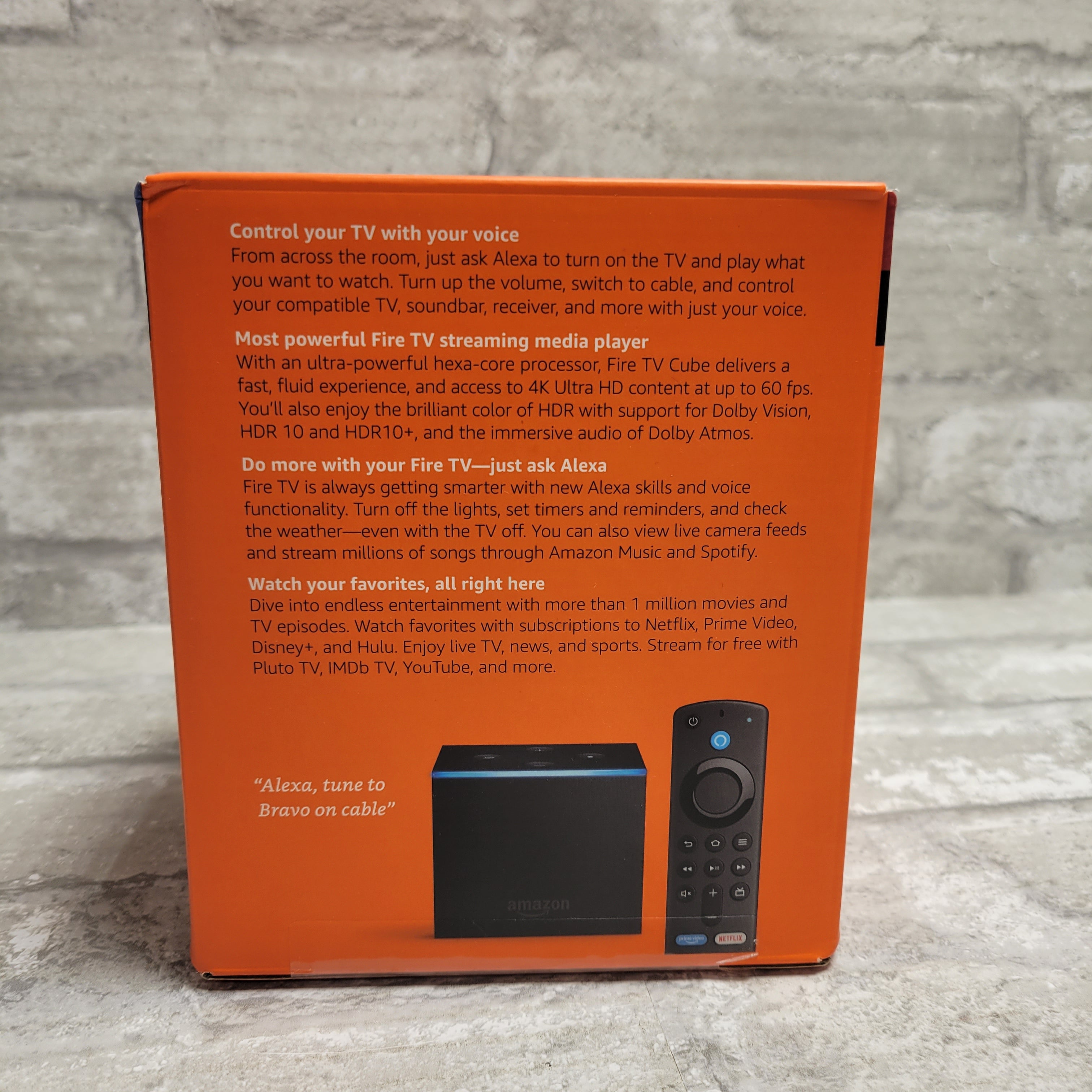 Amazon Fire TV Cube 4K UHD 16GB 2nd Gen Streaming Media Player Voice Remote (8044863946990)
