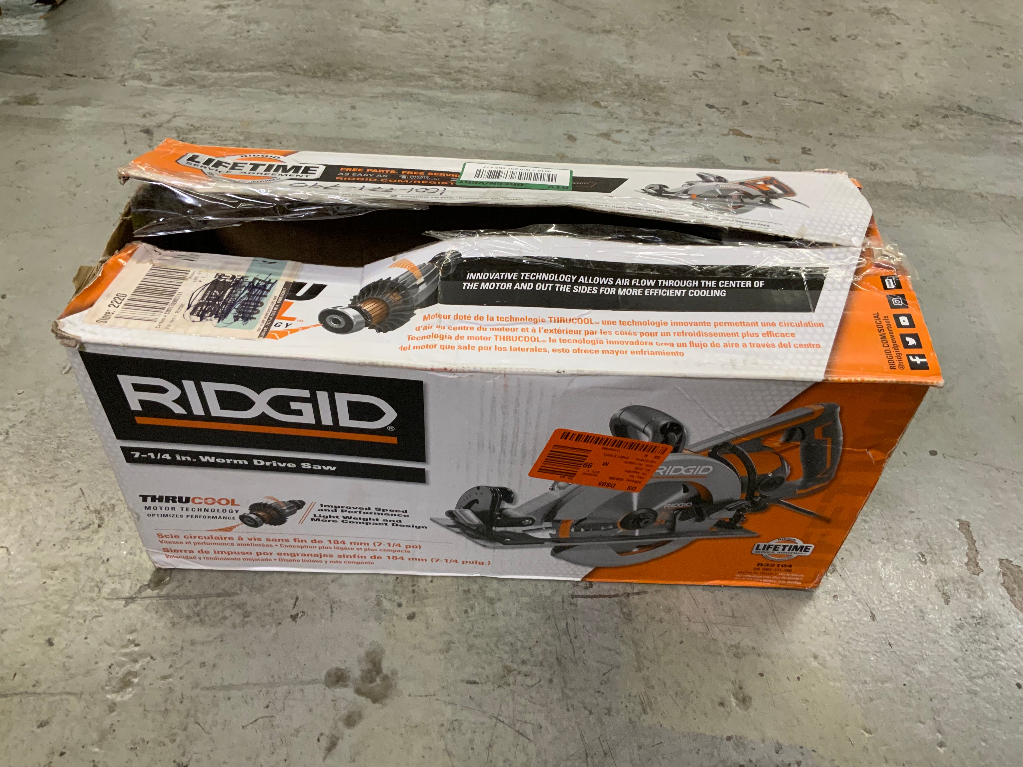 Ridgid R32104 THRUCOOL 71/4 in. Worm Drive Circular Saw