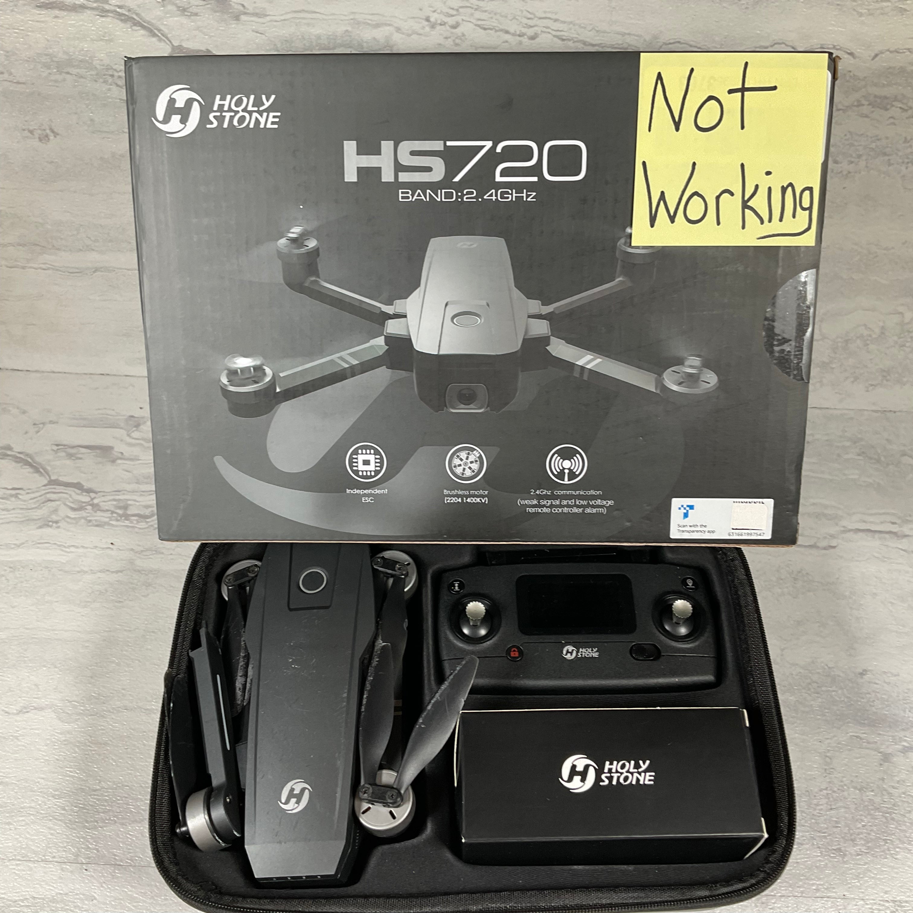 **NOT WORKING** Holy Stone HS720 Foldable GPS Drone (7330290958574)
