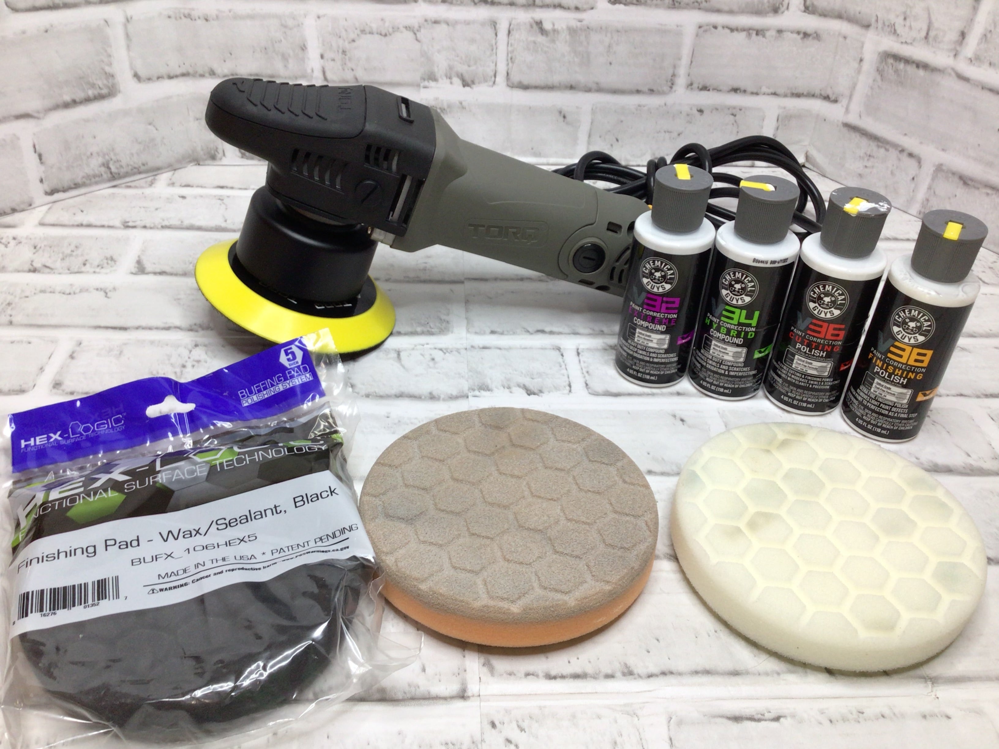 TORQX Random Orbital Polisher Kit Chemical Guys BUF503X (8097255457006)