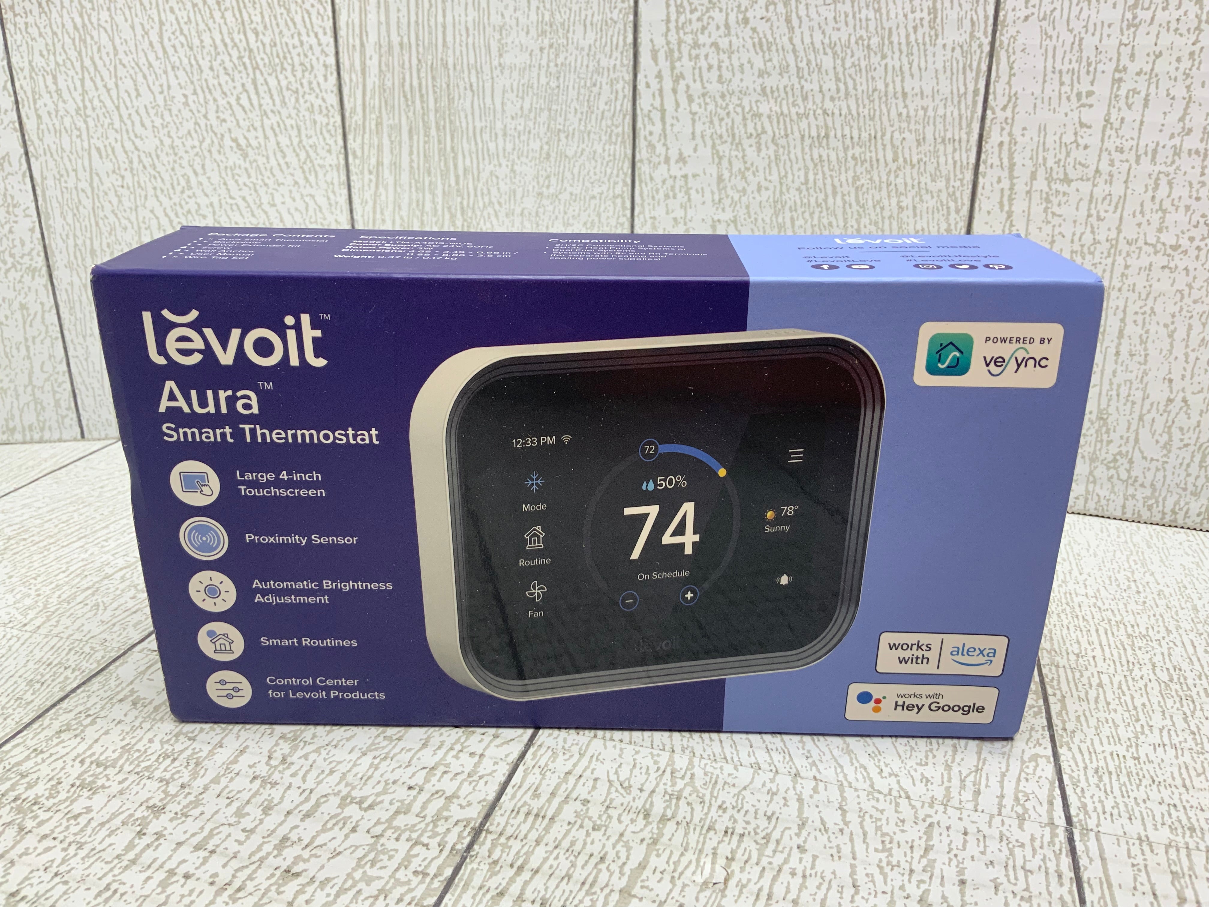 LEVOIT Smart Thermostat for Home, WiFi Programmable Digital Thermostat (8037934891246)