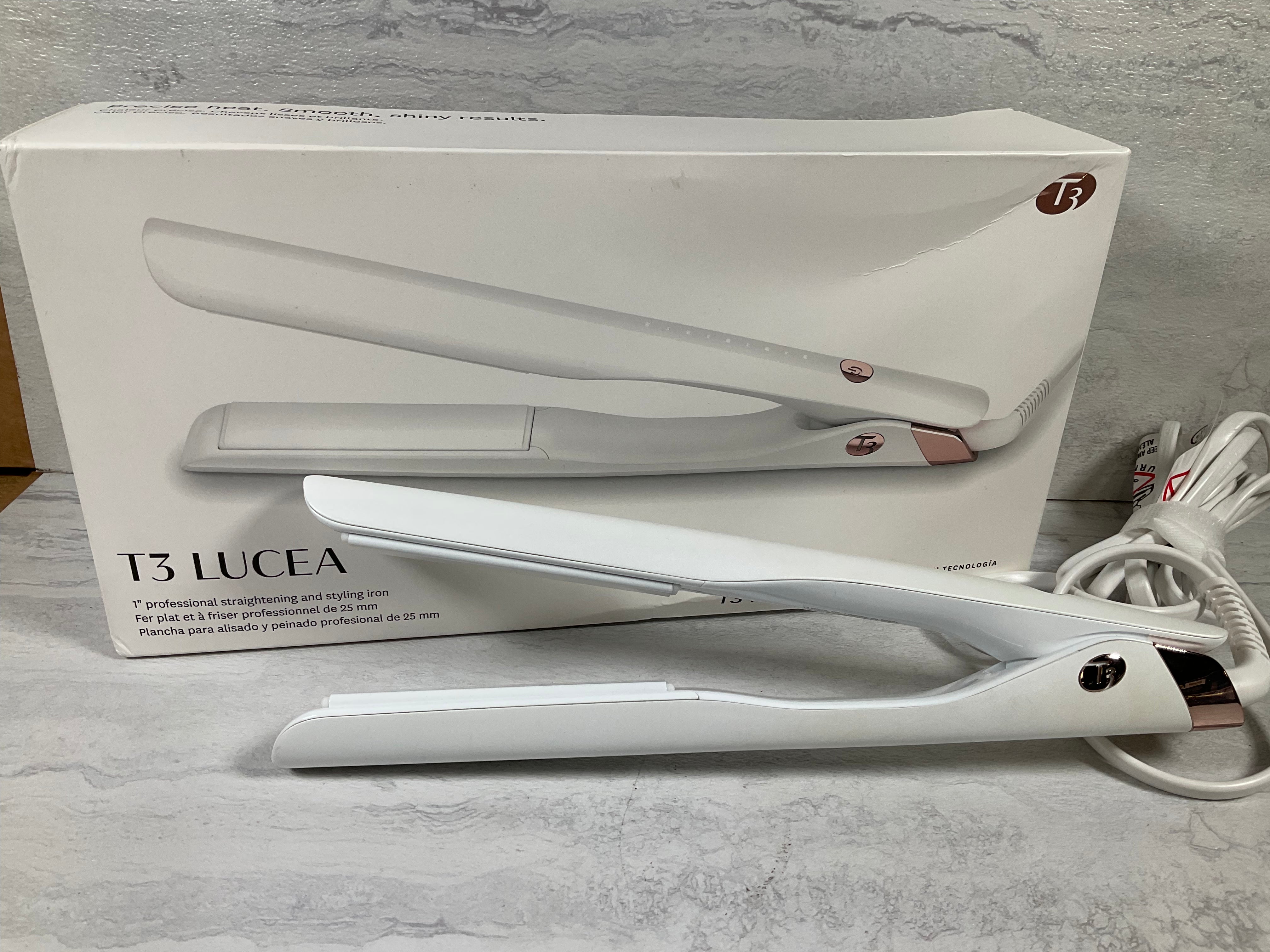 T3 Micro Lucea Professional Straightening & Styling Iron in White - 1