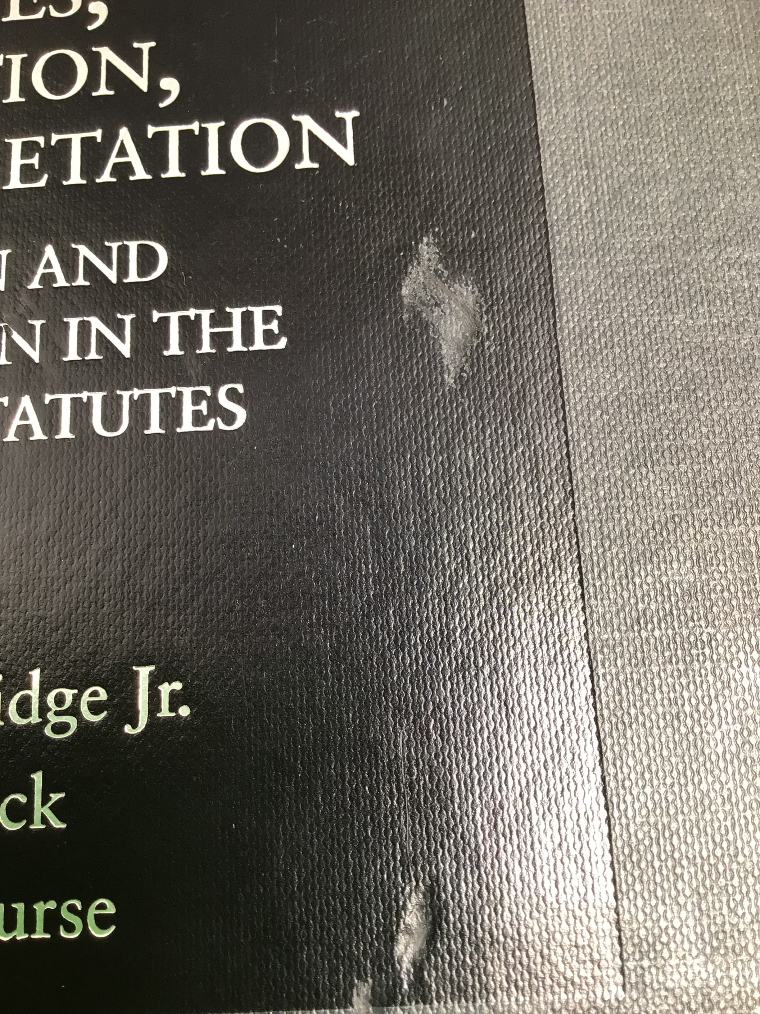 Statutes, Regulation, and Interpretation: Hard Back **Used excellent condition** (7772294512878)