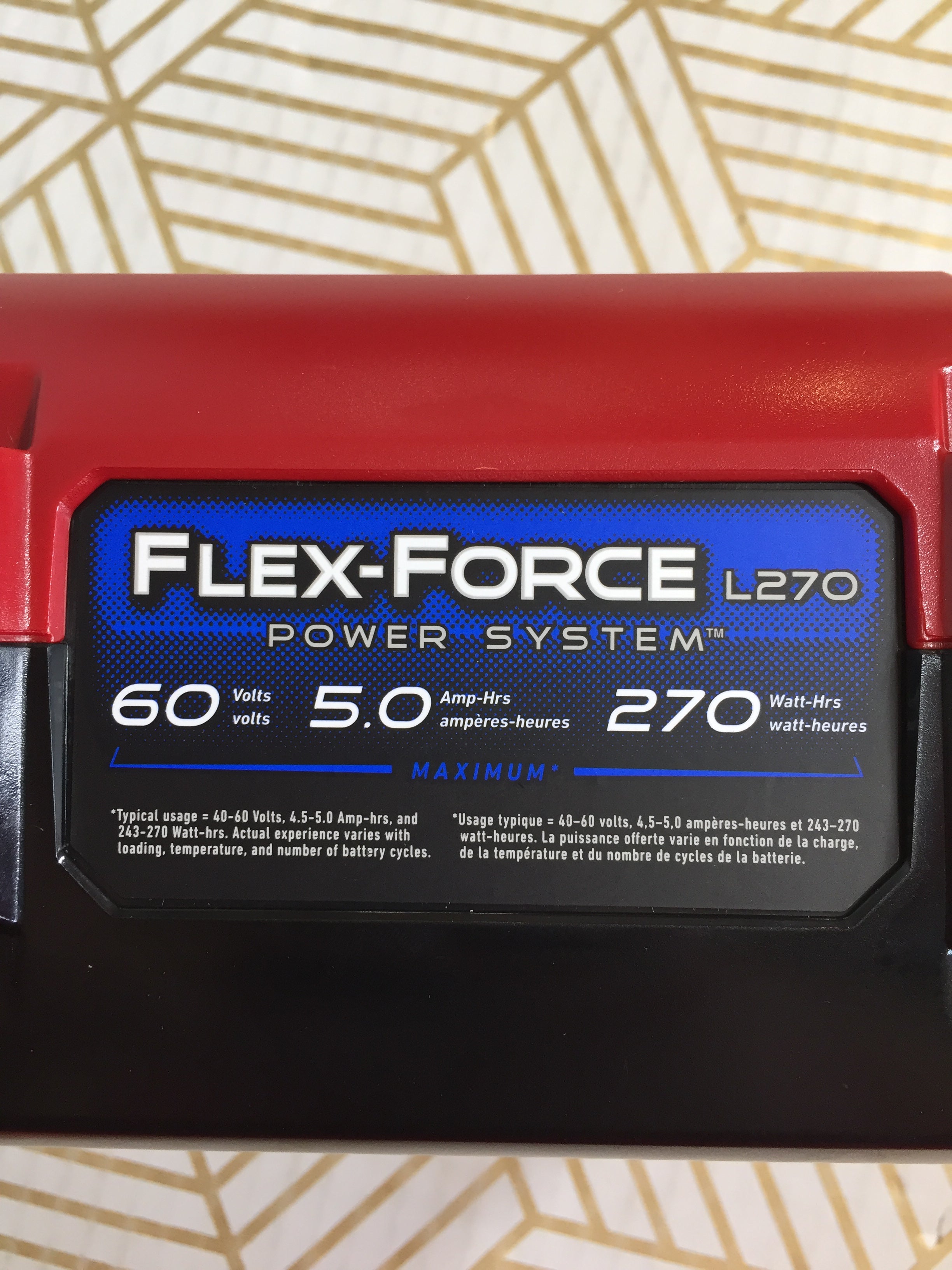 TORO Flex-Force 60V Max 5.0Ah L270 (88650) & Charger (88602) *TESTED* (7953703108846)