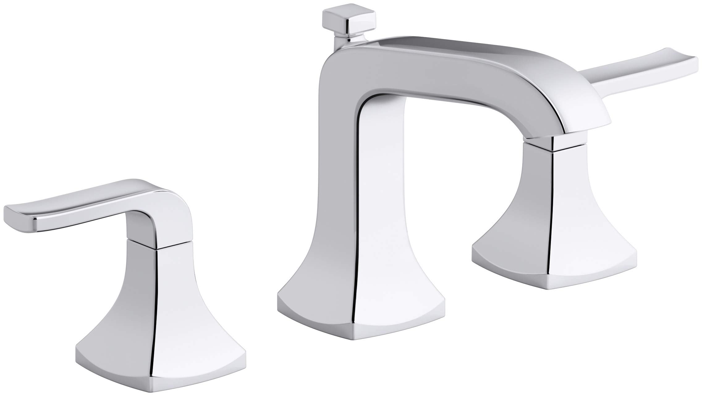 KOHLER Rubicon 8 in. Widespread 2-Handle Bathroom Faucet in Polished Chrome (7653328421102)